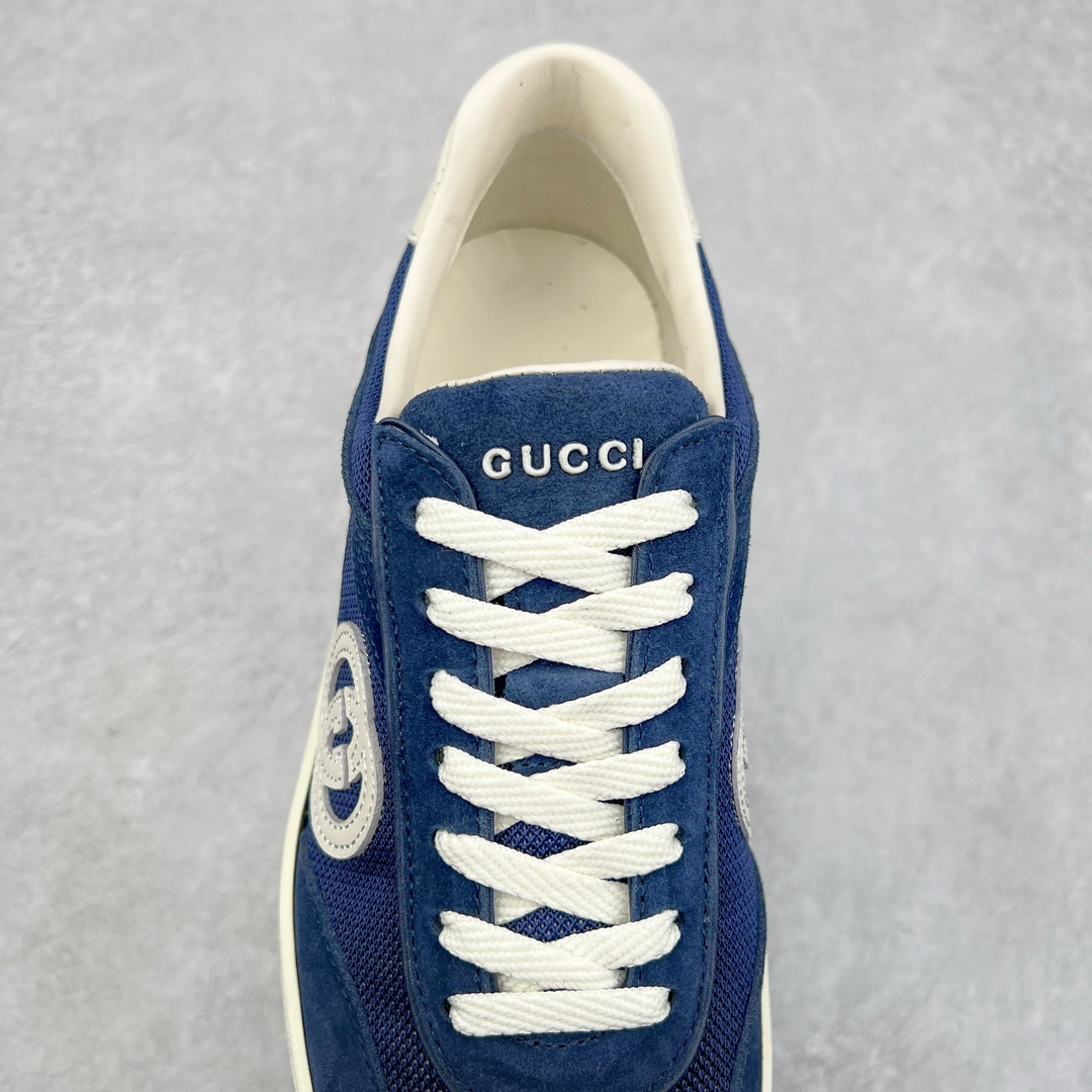 图片[5]-Gucci Lido 古驰新款复古板鞋 意大利海岸的夏日风情和海滩俱乐部汲取灵感 这款运动鞋以绒面材质匠心打造缀饰互扣式双G标识等Gucci经典符号元素 尽显别样风采 尺码：35 36 37 38 39 40 41 42 43 44 45-选品中心
