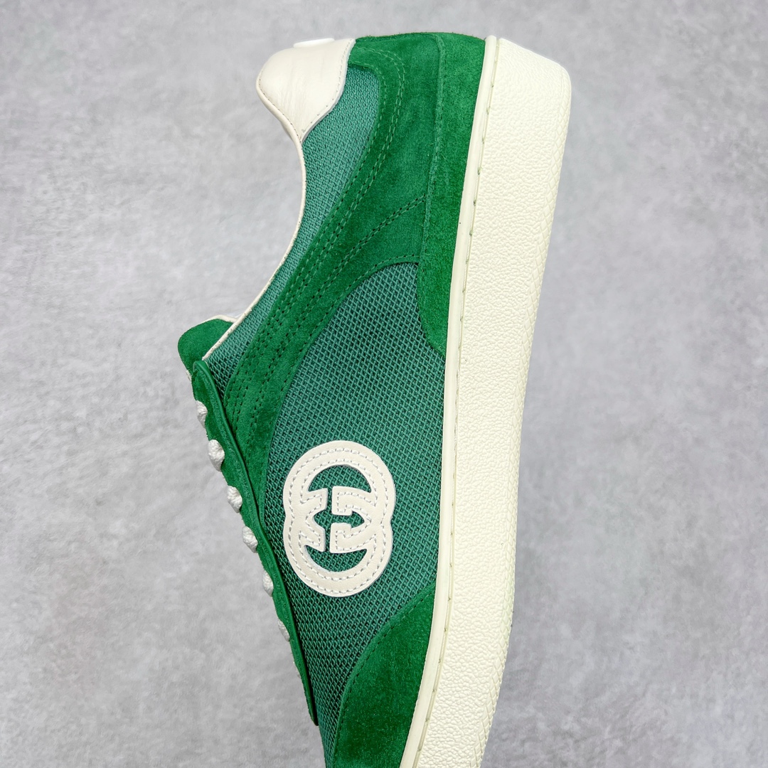 图片[7]-Gucci Lido 古驰新款复古板鞋 意大利海岸的夏日风情和海滩俱乐部汲取灵感 这款运动鞋以绒面材质匠心打造缀饰互扣式双G标识等Gucci经典符号元素 尽显别样风采 尺码：35 36 37 38 39 40 41 42 43 44 45-选品中心