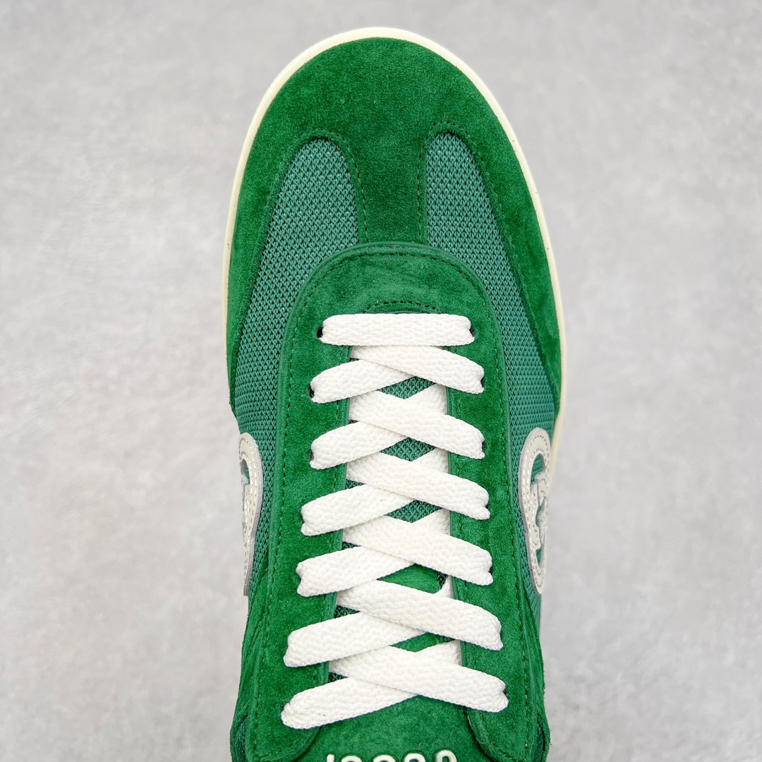 图片[4]-Gucci Lido 古驰新款复古板鞋 意大利海岸的夏日风情和海滩俱乐部汲取灵感 这款运动鞋以绒面材质匠心打造缀饰互扣式双G标识等Gucci经典符号元素 尽显别样风采 尺码：35 36 37 38 39 40 41 42 43 44 45-选品中心