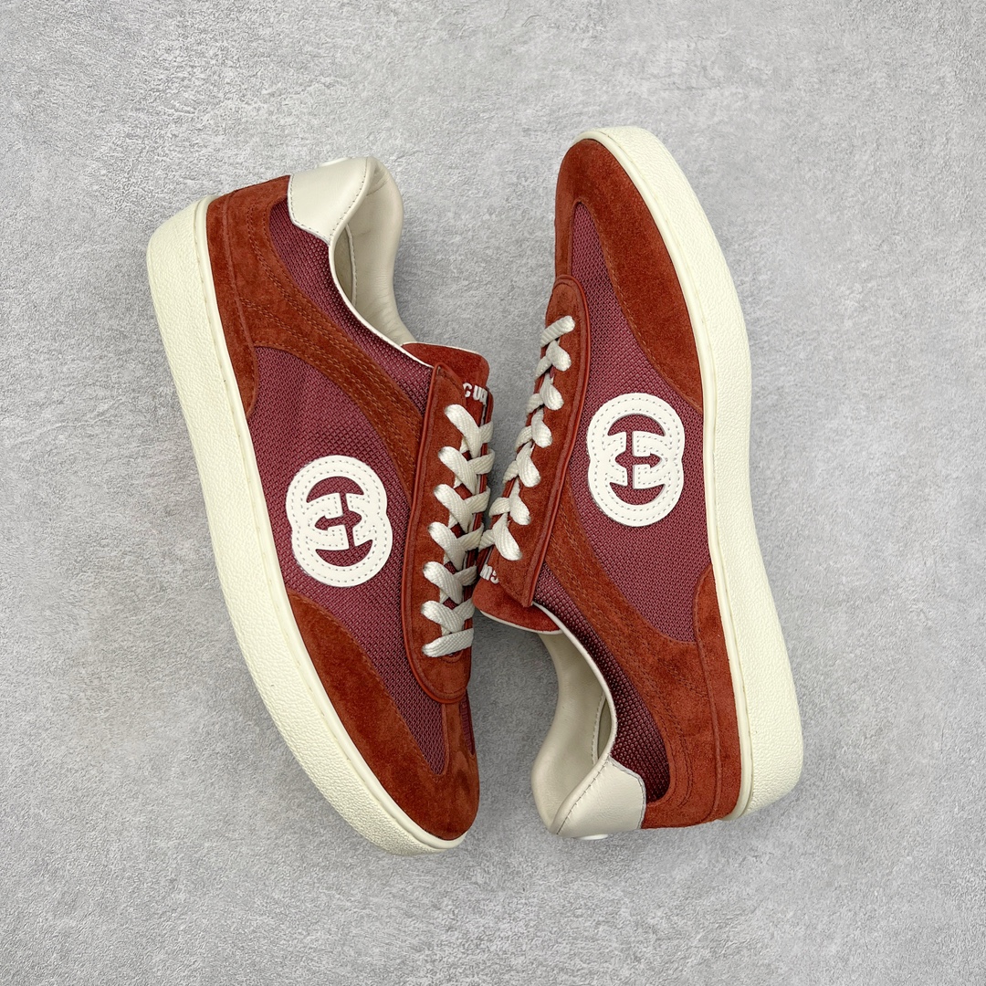 图片[3]-Gucci Lido 古驰新款复古板鞋 意大利海岸的夏日风情和海滩俱乐部汲取灵感 这款运动鞋以绒面材质匠心打造缀饰互扣式双G标识等Gucci经典符号元素 尽显别样风采 尺码：35 36 37 38 39 40 41 42 43 44 45-选品中心