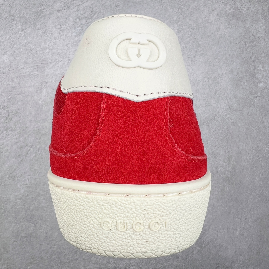 图片[8]-Gucci Lido 古驰新款复古板鞋 意大利海岸的夏日风情和海滩俱乐部汲取灵感 这款运动鞋以绒面材质匠心打造缀饰互扣式双G标识等Gucci经典符号元素 尽显别样风采 尺码：35 36 37 38 39 40 41 42 43 44 45-选品中心