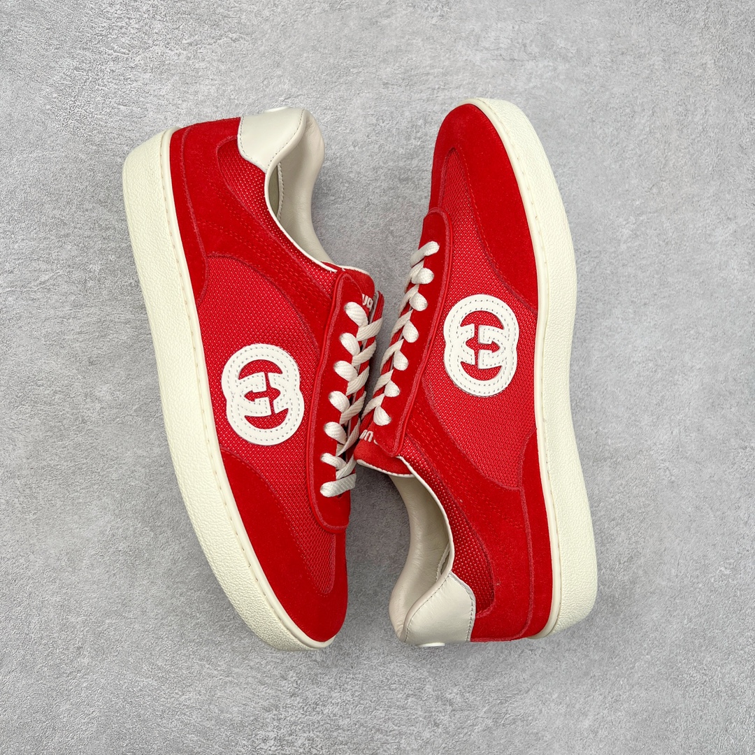 图片[3]-Gucci Lido 古驰新款复古板鞋 意大利海岸的夏日风情和海滩俱乐部汲取灵感 这款运动鞋以绒面材质匠心打造缀饰互扣式双G标识等Gucci经典符号元素 尽显别样风采 尺码：35 36 37 38 39 40 41 42 43 44 45-选品中心