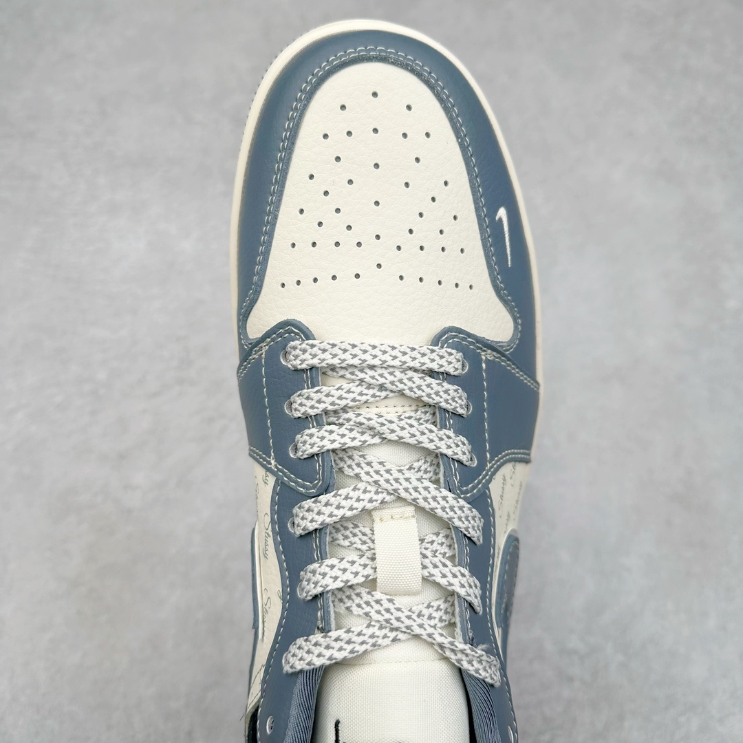 图片[4]-Air Jordan AJ1 Low 低帮系列定制配色XX3318-503 原厂内置气垫魔块 A模大底 头层小牛皮 鞋舌AJ原厂专用牛津布+AJ专用反口珍珠布+原厂无杂质高弹内里海棉+特殊封边弹力鞋带 尺码：36 36.5 37.5 38 38.5 39 40 40.5 41 42 42.5 43 44 44.5 45 46-选品中心