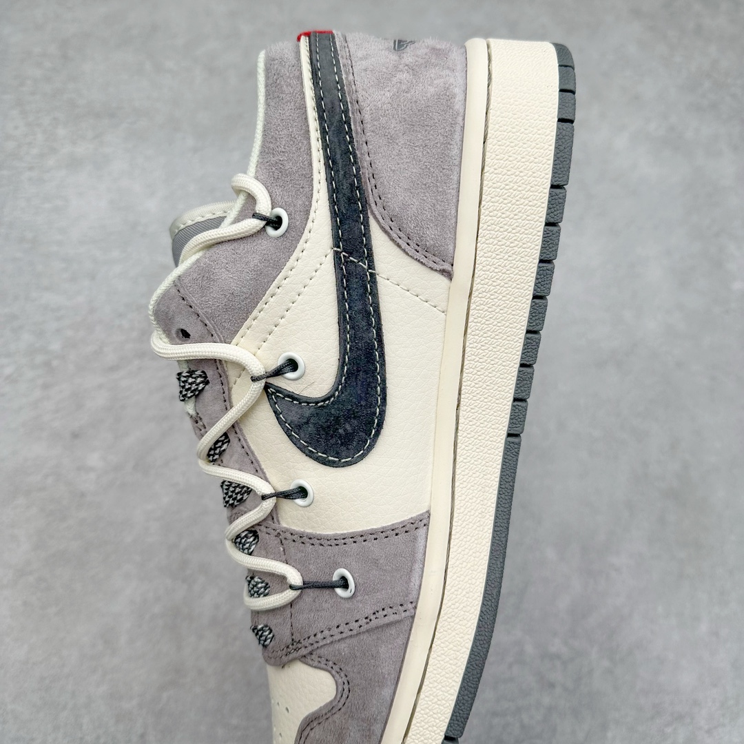 图片[7]-Air Jordan AJ1 Low 低帮系列定制配色SJ9950-050 原厂内置气垫魔块 A模大底 头层小牛皮 鞋舌AJ原厂专用牛津布+AJ专用反口珍珠布+原厂无杂质高弹内里海棉+特殊封边弹力鞋带 尺码：36 36.5 37.5 38 38.5 39 40 40.5 41 42 42.5 43 44 44.5 45 46-选品中心