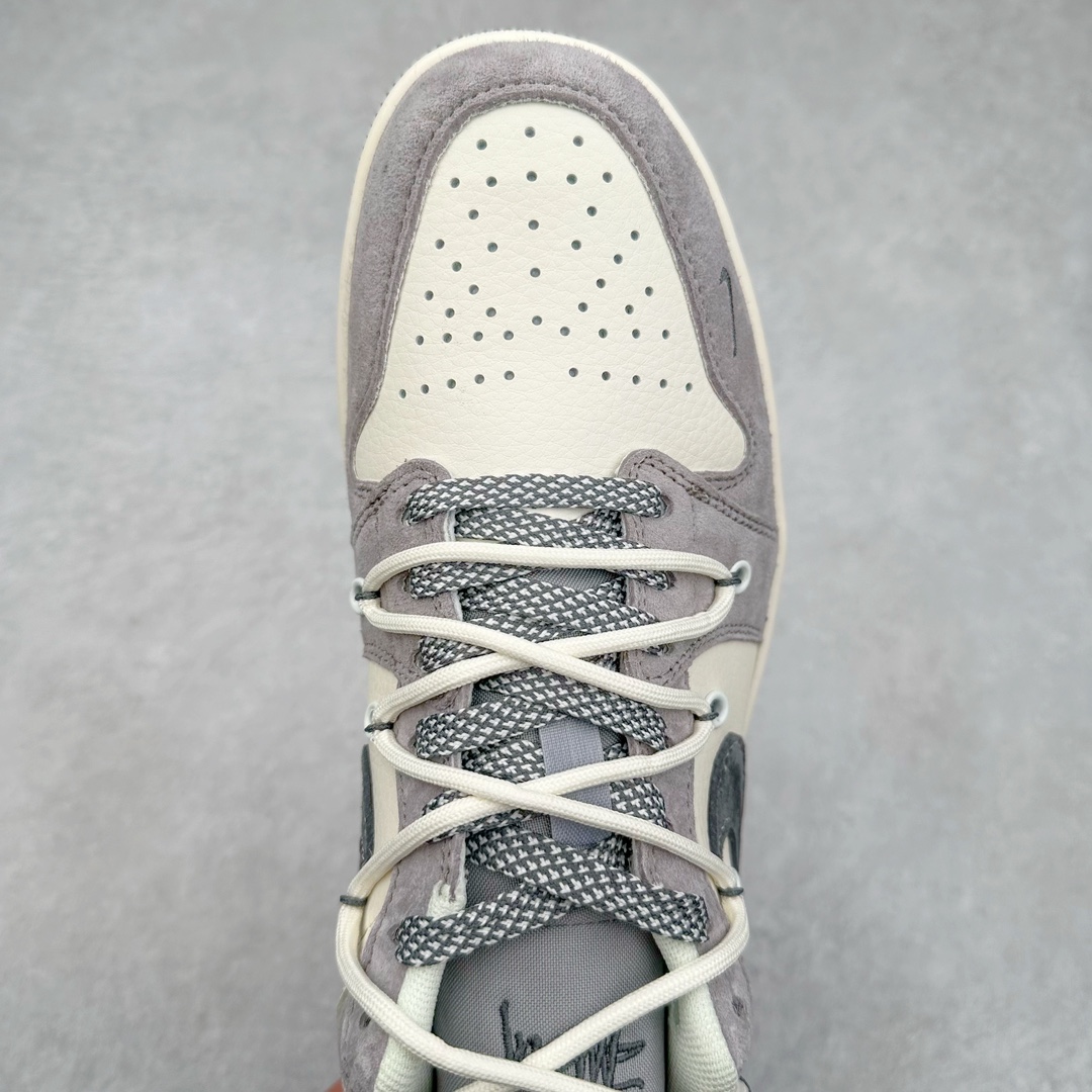 图片[4]-Air Jordan AJ1 Low 低帮系列定制配色SJ9950-050 原厂内置气垫魔块 A模大底 头层小牛皮 鞋舌AJ原厂专用牛津布+AJ专用反口珍珠布+原厂无杂质高弹内里海棉+特殊封边弹力鞋带 尺码：36 36.5 37.5 38 38.5 39 40 40.5 41 42 42.5 43 44 44.5 45 46-选品中心