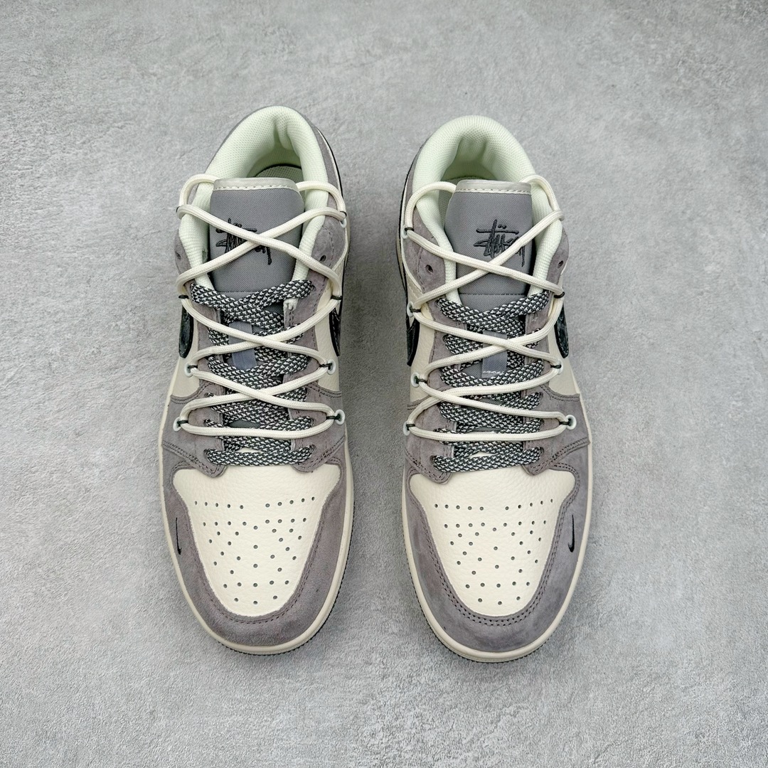 图片[2]-Air Jordan AJ1 Low 低帮系列定制配色SJ9950-050 原厂内置气垫魔块 A模大底 头层小牛皮 鞋舌AJ原厂专用牛津布+AJ专用反口珍珠布+原厂无杂质高弹内里海棉+特殊封边弹力鞋带 尺码：36 36.5 37.5 38 38.5 39 40 40.5 41 42 42.5 43 44 44.5 45 46-选品中心