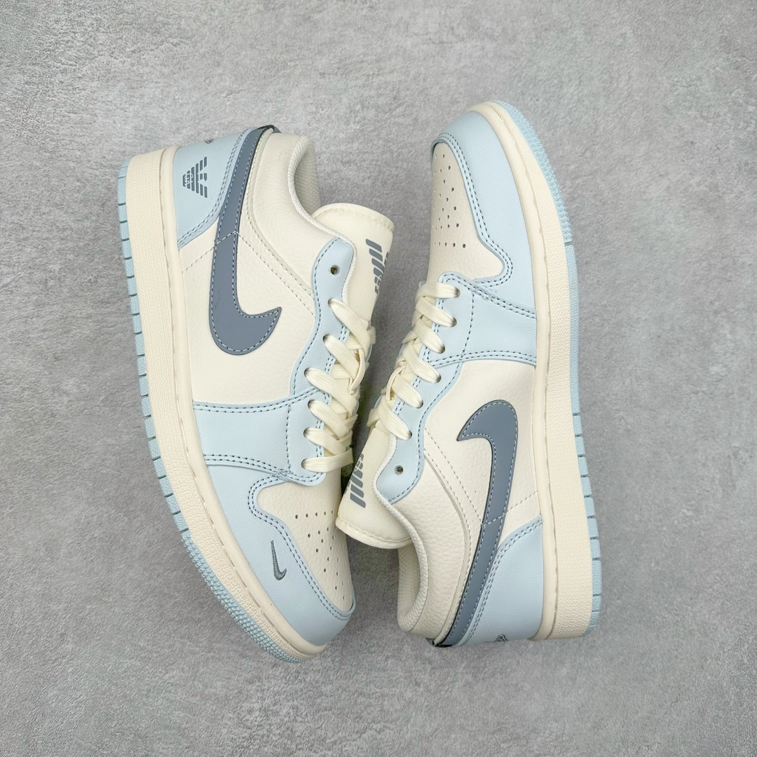图片[3]-Air Jordan AJ1 Low 低帮系列定制配色WG8850-012 原厂内置气垫魔块 A模大底 头层小牛皮 鞋舌AJ原厂专用牛津布+AJ专用反口珍珠布+原厂无杂质高弹内里海棉+特殊封边弹力鞋带 尺码：36 36.5 37.5 38 38.5 39 40 40.5 41 42 42.5 43 44 44.5 45 46-选品中心