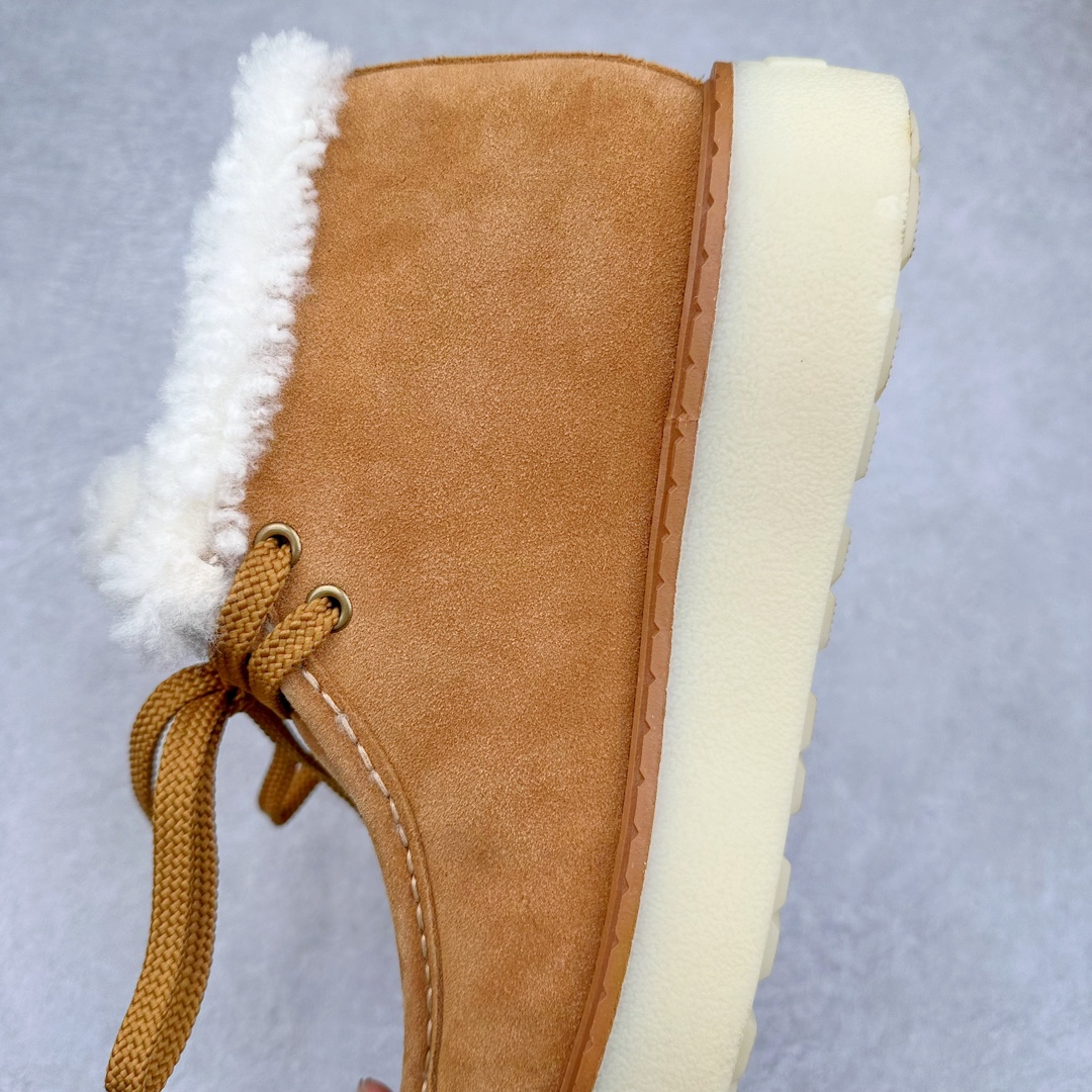 图片[7]-PRADA 普拉达24秋冬新款三角标羊毛鞋厚底靴雪地靴 材质细节可对比原版 市面普通版本区分 鞋面：双色擦色牛绒真 内里：羊羔毛 大底：原版大底 尺码：35 36 37 38 39-选品中心