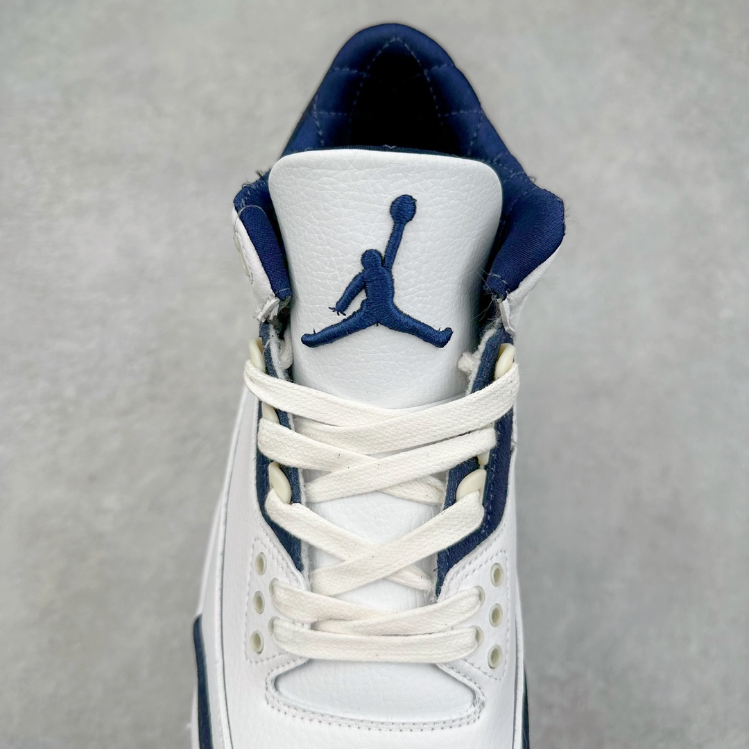 图片[5]-Air Jordan AJ3 Retro 海军蓝蔡白 DH3434-111 超性价比产品 欢迎对比 实力大厂成熟流水线出品 品控完美 免检产品 新配色陆续开发 全套原纸板楦头开发 原厂大底磨具加持立体防滑纹理 原装可视Air Sole气垫 原汁原味最完美的三代版型 放心开冲 男女鞋尺码：36 36.5 37.5 38 38.5 39 40 40.5 41 42 42.5 43 44 44.5 45 46 47.5-选品中心
