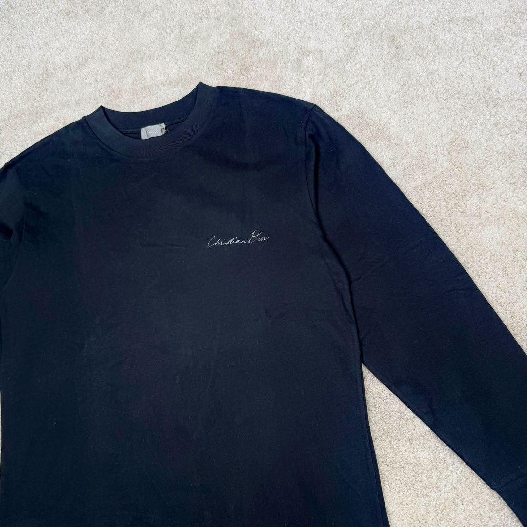 图片[8]-＃GD广顶 DIOR迪奥 SS24 Logo字母印花宽松圆领短袖T恤小草印花套头卫衣 面料采用 32s双纱全棉平纹布 面料做刷毛工艺 表面有轻微棉絮 手感也会变柔软 配套【21s双纱精梳棉1*1横机织造罗纹】前幅采用【八爪机丝网胶浆印花】【激光刻画字母镂空网点菲林】开【100目数机械网板】后幅字母采用前幅同等工艺 花朵图案采用【彩拔直喷加网点浆印】尺码：XS S M L-选品中心