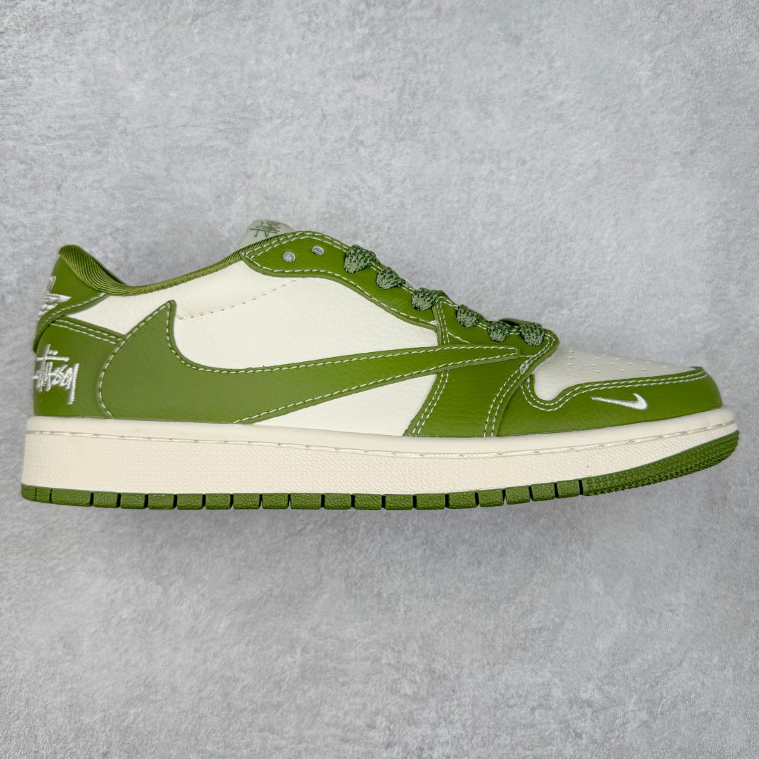 TS x Air Jordan AJ1 Low 倒钩低帮联名定制配色 BB1199-201 原厂内置气垫魔块 A模大底 头层小牛皮 鞋舌AJ原厂专用牛津布+AJ专用反口珍珠布+原厂无杂质高弹内里海棉+特殊封边弹力鞋带 尺码：36 36.5 37.5 38 38.5 39 40 40.5 41 42 42.5 43 44 44.5 45 46 47.5-选品中心