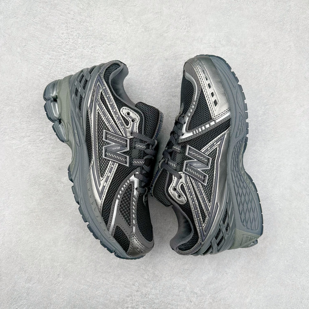 图片[3]-New Balance M1906R NB新百伦系列复古老爹风休闲运动慢跑鞋 采用轻质牛剖革拼接透气网眼衬垫织物鞋面材质 T-Beam大底提供足步弓支撑 保持步态稳定#后跟搭载外露缓震胶 鞋身整体以各种深浅不一的灰色覆盖 鞋头以淡蓝色调装饰，网眼衬垫通过不规律的色块实现做旧的美感 泛黄的鞋底更是进一步增添了复古气息 尺码：36 37 37.5 38 38.5 39.5 40 40.5 41.5 42 42.5 43 44 45-选品中心