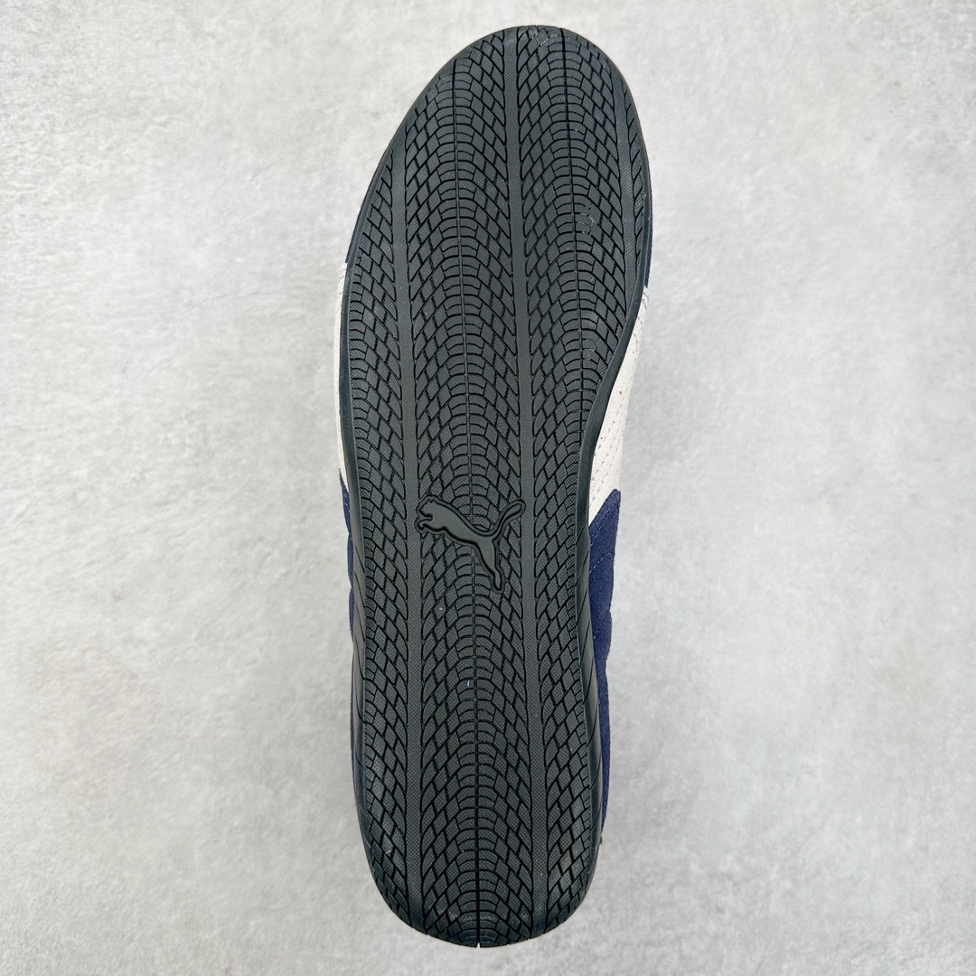 图片[9]-＃特价福利 PUMA Speedca OG 彪马极速赛车系列低帮德训风拼接复古百搭休闲运动赛车鞋 鞋款从80、90年代赛车手所穿的防火赛车鞋为原型，鞋身线条模仿了赛车的流线廓形，体现了空气动力学原理的结构。简约流畅的外观，恰好又和贯穿其中的Formstrip Logo融合恰到好处，视觉上细节丰富且协调。本次Speedcat OG鞋款归来，最大看点自然式保留了窄版鞋型以及薄底构造。这两年各品牌鞋底越做越厚，Speedcat反其道而行之，上脚几乎无鞋底的效果带来耳目一新的视觉体验。鞋面依旧是以质感细腻的麂皮材质打造，并且大面积近乎全包裹的使用，复古味道也愈发浓烈。配色上更是将最原始的黑色和红色带回，向F1赛车队的标志性队服致敬。相信让各位一眼种草的更多是出挑的大红色，上脚即可瞬间点亮整体造型，在以球鞋为核心的OOTD中脱颖而出。而另一款黑色则是低调的万金油，彰显新潮个性的同时又不喧宾夺主，也是热爱简约系穿搭朋友的首选。 尺码：35.5 36 37 37.5 38 38.5 39 40 40.5 41 42 42.5 43 44 44.5 45-选品中心