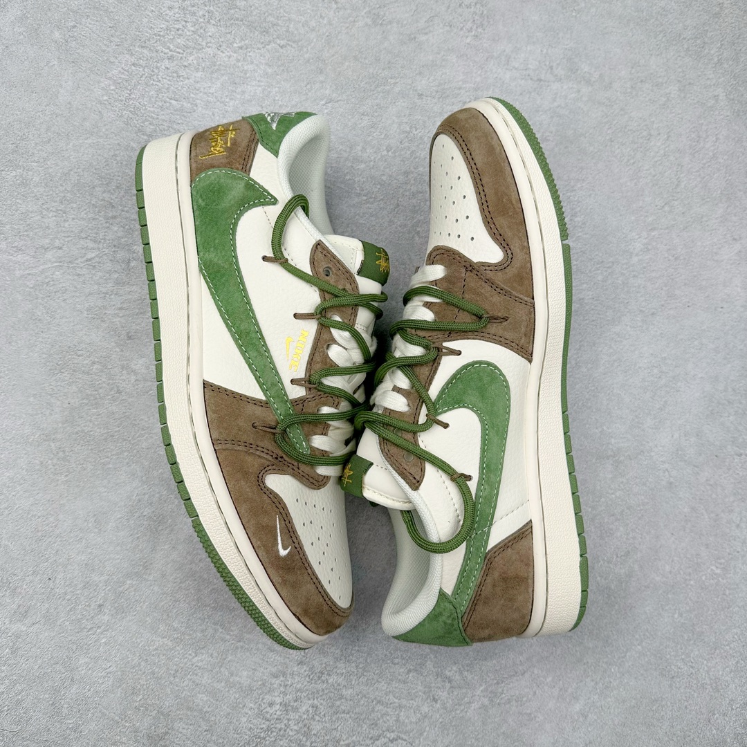 图片[3]-TS x Air Jordan AJ1 Low 倒钩低帮联名定制配色 XS3186-202 原厂内置气垫魔块 A模大底 头层小牛皮 鞋舌AJ原厂专用牛津布+AJ专用反口珍珠布+原厂无杂质高弹内里海棉+特殊封边弹力鞋带 尺码：36 36.5 37.5 38 38.5 39 40 40.5 41 42 42.5 43 44 44.5 45 46 47.5-选品中心