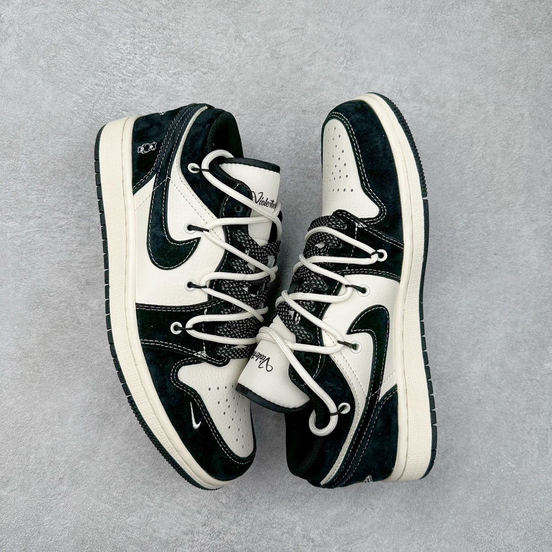 图片[3]-Air Jordan AJ1 Low 低帮系列定制配色SJ9950-013 原厂内置气垫魔块 A模大底 头层小牛皮 鞋舌AJ原厂专用牛津布+AJ专用反口珍珠布+原厂无杂质高弹内里海棉+特殊封边弹力鞋带 尺码：36 36.5 37.5 38 38.5 39 40 40.5 41 42 42.5 43 44 44.5 45 46-选品中心