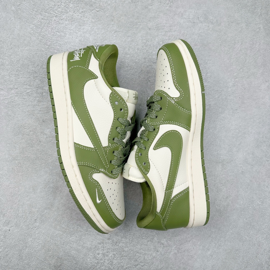 图片[3]-TS x Air Jordan AJ1 Low 倒钩低帮联名定制配色 BB1199-201 原厂内置气垫魔块 A模大底 头层小牛皮 鞋舌AJ原厂专用牛津布+AJ专用反口珍珠布+原厂无杂质高弹内里海棉+特殊封边弹力鞋带 尺码：36 36.5 37.5 38 38.5 39 40 40.5 41 42 42.5 43 44 44.5 45 46 47.5-选品中心