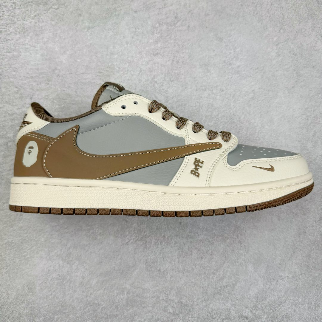 TS x Air Jordan AJ1 Low 倒钩低帮联名定制配色 BB6511-627 原厂内置气垫魔块 A模大底 头层小牛皮 鞋舌AJ原厂专用牛津布+AJ专用反口珍珠布+原厂无杂质高弹内里海棉+特殊封边弹力鞋带 尺码：36 36.5 37.5 38 38.5 39 40 40.5 41 42 42.5 43 44 44.5 45 46 47.5-选品中心