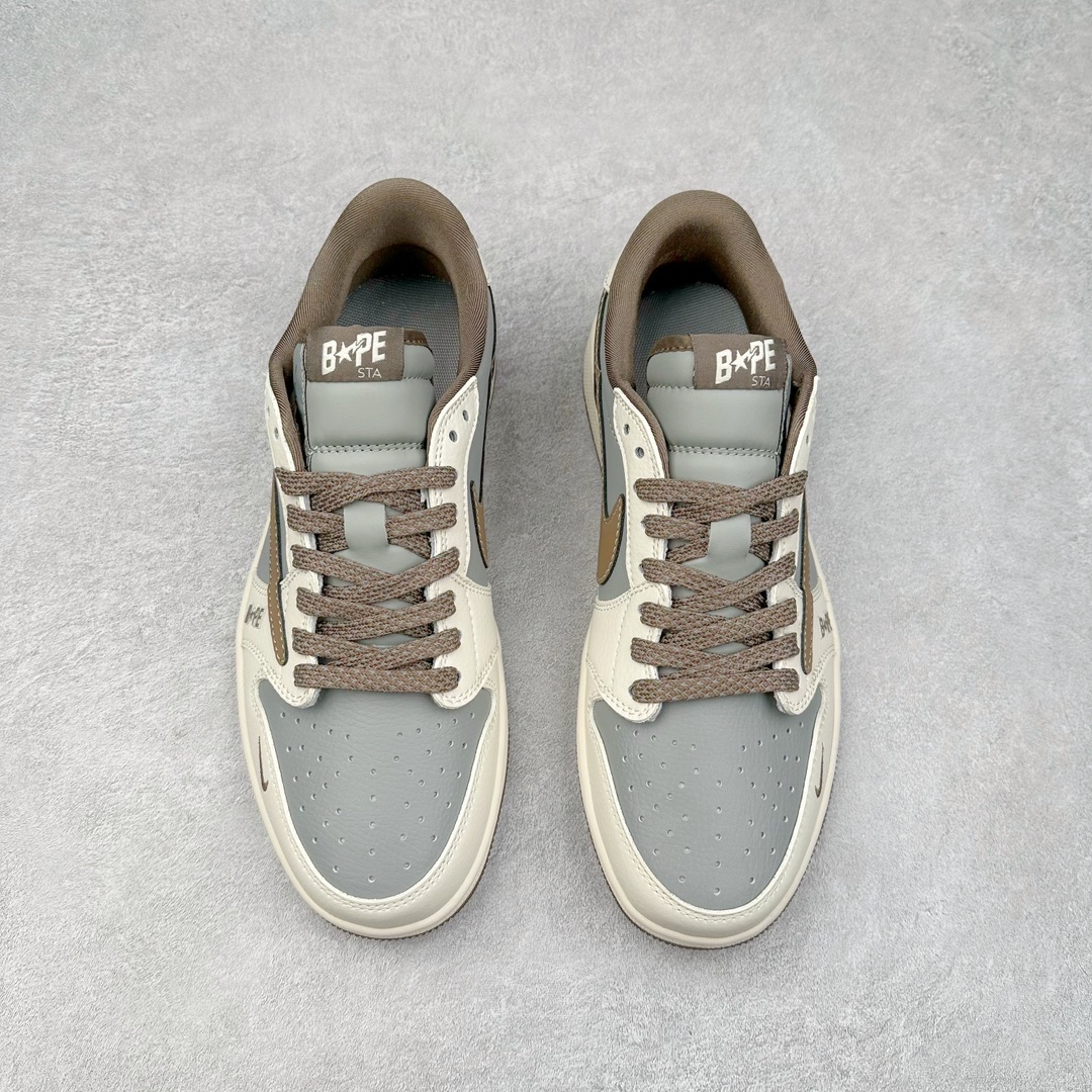 图片[2]-TS x Air Jordan AJ1 Low 倒钩低帮联名定制配色 BB6511-627 原厂内置气垫魔块 A模大底 头层小牛皮 鞋舌AJ原厂专用牛津布+AJ专用反口珍珠布+原厂无杂质高弹内里海棉+特殊封边弹力鞋带 尺码：36 36.5 37.5 38 38.5 39 40 40.5 41 42 42.5 43 44 44.5 45 46 47.5-选品中心