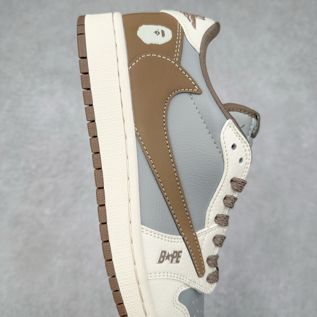 图片[6]-TS x Air Jordan AJ1 Low 倒钩低帮联名定制配色 BB6511-627 原厂内置气垫魔块 A模大底 头层小牛皮 鞋舌AJ原厂专用牛津布+AJ专用反口珍珠布+原厂无杂质高弹内里海棉+特殊封边弹力鞋带 尺码：36 36.5 37.5 38 38.5 39 40 40.5 41 42 42.5 43 44 44.5 45 46 47.5-选品中心