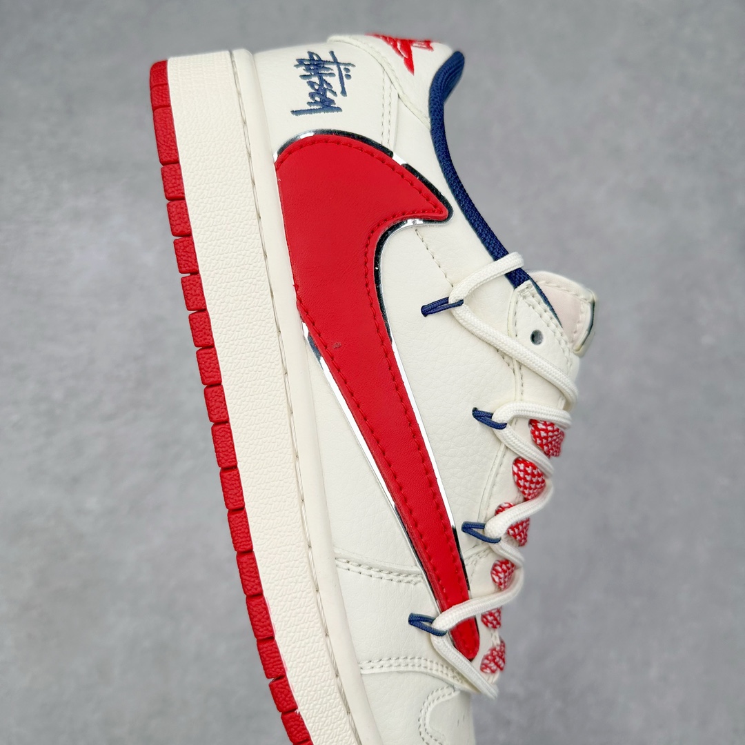 图片[6]-TS x Air Jordan AJ1 Low 倒钩低帮联名定制配色 SJ0086-138 原厂内置气垫魔块 A模大底 头层小牛皮 鞋舌AJ原厂专用牛津布+AJ专用反口珍珠布+原厂无杂质高弹内里海棉+特殊封边弹力鞋带 尺码：36 36.5 37.5 38 38.5 39 40 40.5 41 42 42.5 43 44 44.5 45 46 47.5-选品中心