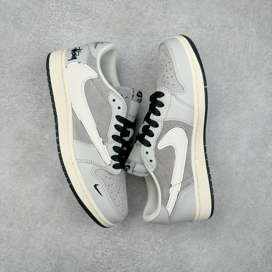 图片[3]-TS x Air Jordan AJ1 Low 倒钩低帮联名定制配色 XZ6898-001 原厂内置气垫魔块 A模大底 头层小牛皮 鞋舌AJ原厂专用牛津布+AJ专用反口珍珠布+原厂无杂质高弹内里海棉+特殊封边弹力鞋带 尺码：36 36.5 37.5 38 38.5 39 40 40.5 41 42 42.5 43 44 44.5 45 46 47.5-选品中心