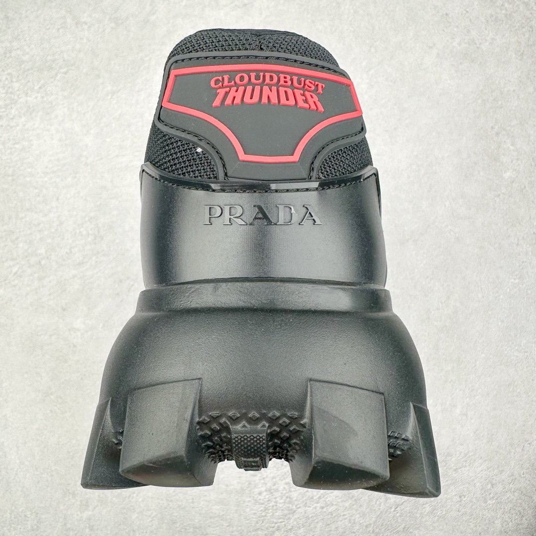 图片[8]-PRADA Cloudbust Thunder 普拉达厚底低帮休闲鞋 该鞋款选用织物和橡胶打造 诠释繁复精致的鞋型 锯齿状橡胶胎面花纹精雕细琢 橡胶饰片赋予鞋面立体效果 尺码：36 37 38 39 40 41 42 43 44 45 46 比运动鞋偏大一码-选品中心