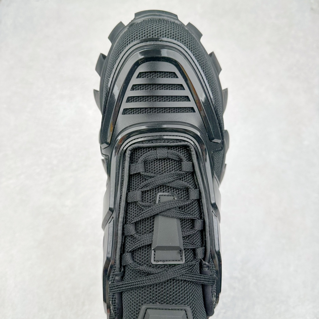 图片[4]-PRADA Cloudbust Thunder 普拉达厚底低帮休闲鞋 该鞋款选用织物和橡胶打造 诠释繁复精致的鞋型 锯齿状橡胶胎面花纹精雕细琢 橡胶饰片赋予鞋面立体效果 尺码：36 37 38 39 40 41 42 43 44 45 46 比运动鞋偏大一码-选品中心