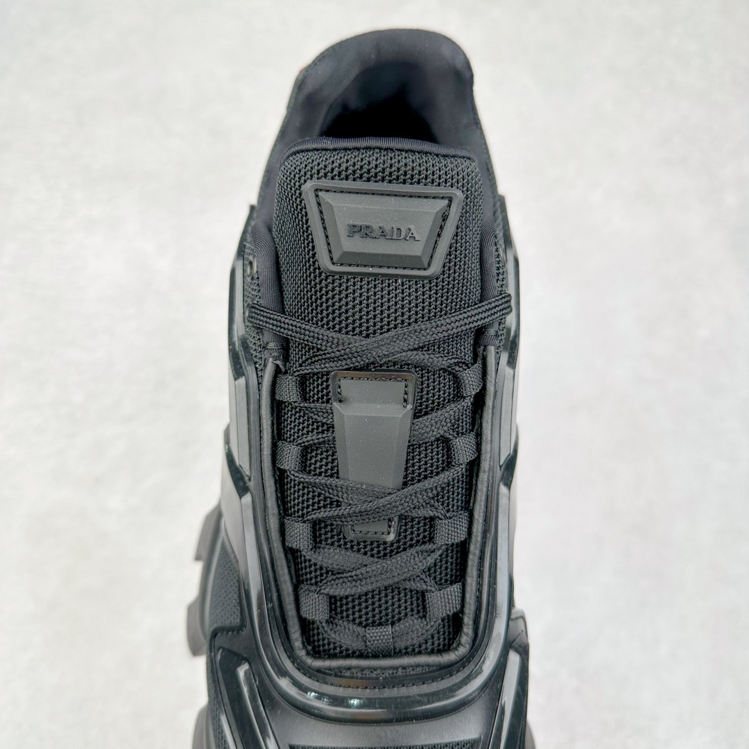 图片[5]-PRADA Cloudbust Thunder 普拉达厚底低帮休闲鞋 该鞋款选用织物和橡胶打造 诠释繁复精致的鞋型 锯齿状橡胶胎面花纹精雕细琢 橡胶饰片赋予鞋面立体效果 尺码：36 37 38 39 40 41 42 43 44 45 46 比运动鞋偏大一码-选品中心
