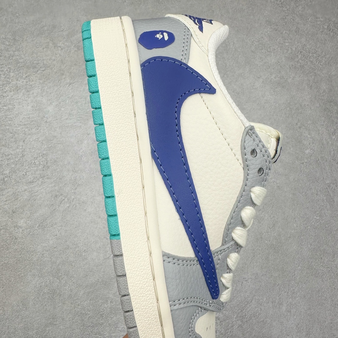 图片[6]-TS x Air Jordan AJ1 Low 倒钩低帮联名定制配色 LJ5188-021 原厂内置气垫魔块 A模大底 头层小牛皮 鞋舌AJ原厂专用牛津布+AJ专用反口珍珠布+原厂无杂质高弹内里海棉+特殊封边弹力鞋带 尺码：36 36.5 37.5 38 38.5 39 40 40.5 41 42 42.5 43 44 44.5 45 46 47.5-选品中心