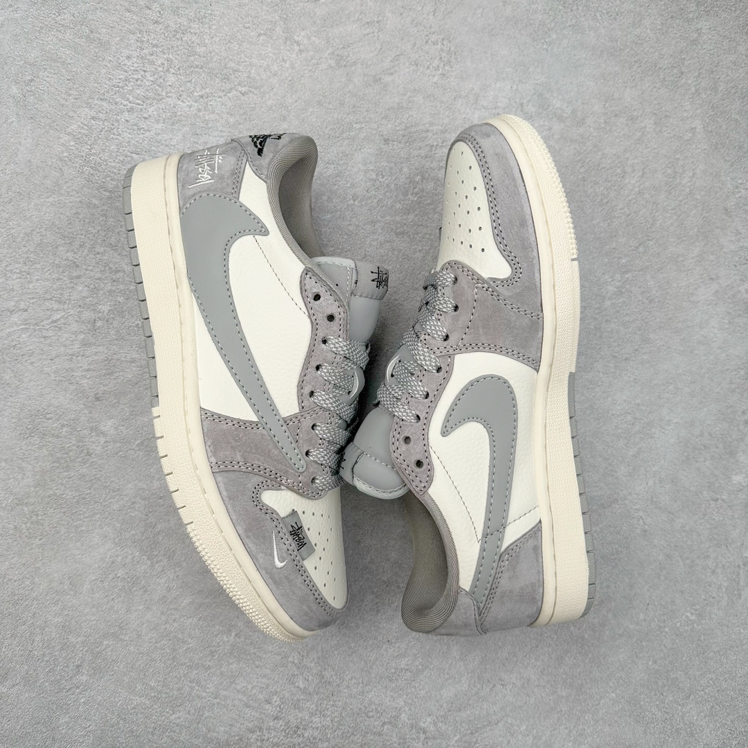 图片[3]-TS x Air Jordan AJ1 Low 倒钩低帮联名定制配色 SJ2068-132 原厂内置气垫魔块 A模大底 头层小牛皮 鞋舌AJ原厂专用牛津布+AJ专用反口珍珠布+原厂无杂质高弹内里海棉+特殊封边弹力鞋带 尺码：36 36.5 37.5 38 38.5 39 40 40.5 41 42 42.5 43 44 44.5 45 46 47.5-选品中心