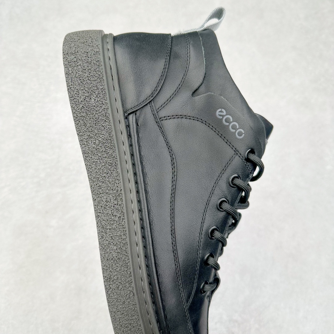 图片[6]-ECCO爱步中高帮男鞋 热门销售款式 城市休闲系列 气质百搭潮酷板鞋 精选牛皮面料 现代品质鞋面设计 纹理自然，细腻柔软 具有良好透气性 舒适保暖 侧前独有LOGO设计 双层牛皮鞋边 坚韧鞋线车边 经典潮流 全新轻量发泡底材与橡胶大底结合 脚感轻盈柔韧 防滑耐磨 抓地力强 时尚潮流休闲 随想假日 尺码：38 39 40 41 42 43 44 皮鞋码-选品中心