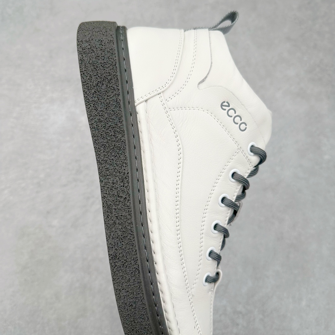 图片[6]-ECCO爱步中高帮男鞋 热门销售款式 城市休闲系列 气质百搭潮酷板鞋 精选牛皮面料 现代品质鞋面设计 纹理自然，细腻柔软 具有良好透气性 舒适保暖 侧前独有LOGO设计 双层牛皮鞋边 坚韧鞋线车边 经典潮流 全新轻量发泡底材与橡胶大底结合 脚感轻盈柔韧 防滑耐磨 抓地力强 时尚潮流休闲 随想假日 尺码：38 39 40 41 42 43 44 皮鞋码-选品中心