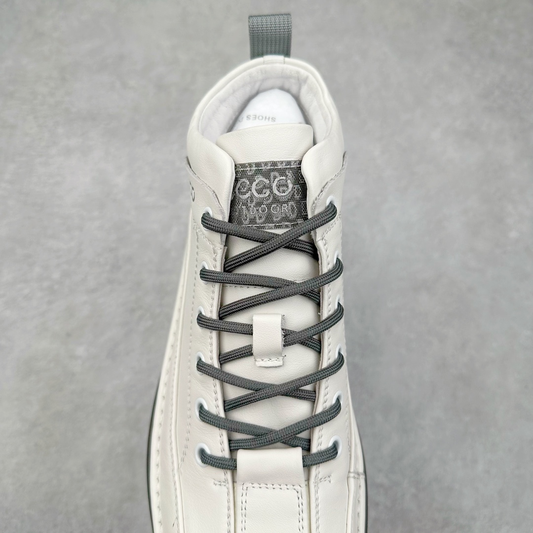 图片[5]-ECCO爱步中高帮男鞋 热门销售款式 城市休闲系列 气质百搭潮酷板鞋 精选牛皮面料 现代品质鞋面设计 纹理自然，细腻柔软 具有良好透气性 舒适保暖 侧前独有LOGO设计 双层牛皮鞋边 坚韧鞋线车边 经典潮流 全新轻量发泡底材与橡胶大底结合 脚感轻盈柔韧 防滑耐磨 抓地力强 时尚潮流休闲 随想假日 尺码：38 39 40 41 42 43 44 皮鞋码-选品中心