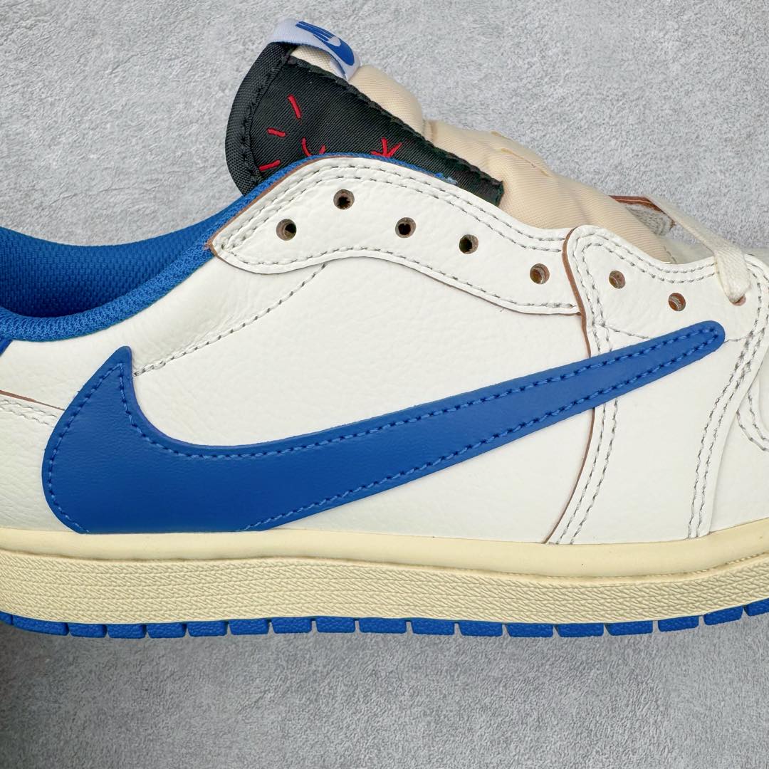 图片[22]-＃FK纯原 Travis Scott x Air Jordan AJ1 Low OG SP TS联名倒钩低帮 白蓝 DM7866-104 外贸高端零售特供批次 产品品控稳定性领先行业 各方面均可对飙L版 良心定价不杀猪 原厂全套原楦原纸板冲刀磨具开发 原厂皮料加持 原厂港宝加持定型后跟R度完美 同源原厂电绣 鬼脸飞翼针数密度立体效果一致 百分百一致原鞋 原厂拉帮工艺 针距密度一致 后跟弧度收口自然不对折 极致一眼正品既视感 进口玻璃冲刀皮料裁剪零毛边 全鞋电脑针车工艺 品控清洁度最高QC检验标准 免检产品 原厂订购鞋盒、鞋标、防尘纸、鞋撑、鞋带 追求极致的原厂味道 尺码：36 36.5 37.5 38 38.5 39 40 40.5 41 42 42.5 43 44 44.5 45 46 47.5 48.5-选品中心