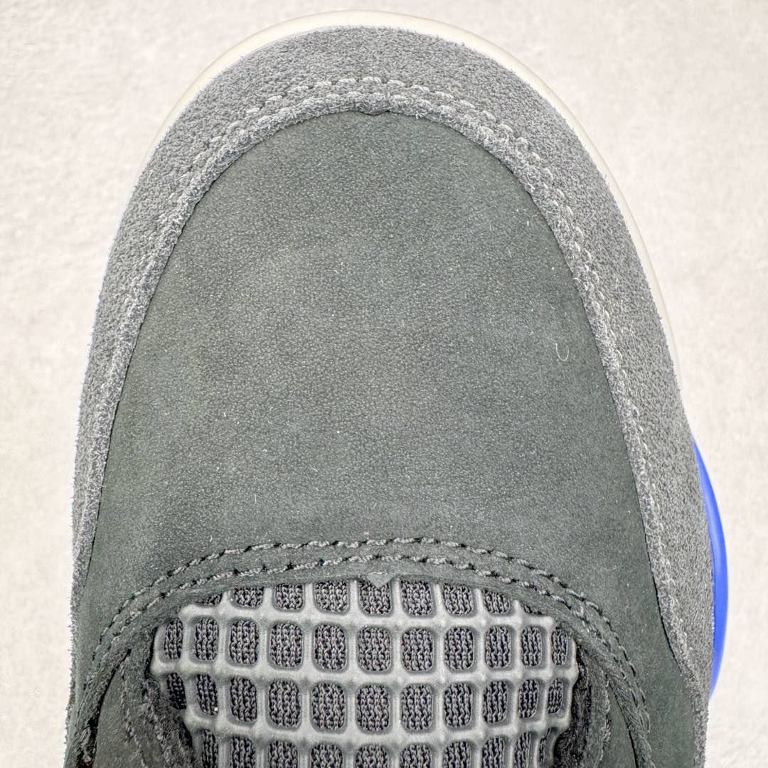 图片[17]-＃PK纯原 Air Jordan AJ4 Rare Air Laser 黑蓝红 FV5029-003 全套原纸板楦头开发 原厂特供皮料加持 确保原汁原味 完美呈现四代版型 一比一鞋头弧度高度鞋身弧度 数据细节工艺流程均保持原鞋一致 原厂TPU网格鞋带扣 正确内里网布 菱角分明不变形无多余毛边 柔软性质感一致于原鞋 原厂织唛标 原厂飞人电绣工艺 尾指中部跳三针 独家绑鞋带手法 印刷中底布 四线拉帮 米色美纹纸贴合固定 进口港宝加持 后跟自然饱满 全鞋荧光划线卡点 追求极致完美 每一双都是工艺品 多重QC质检 超越公司货的品控标准 实实在在的免检产品 尺码：40 40.5 41 42 42.5 43 44 44.5 45 46 47.5-选品中心