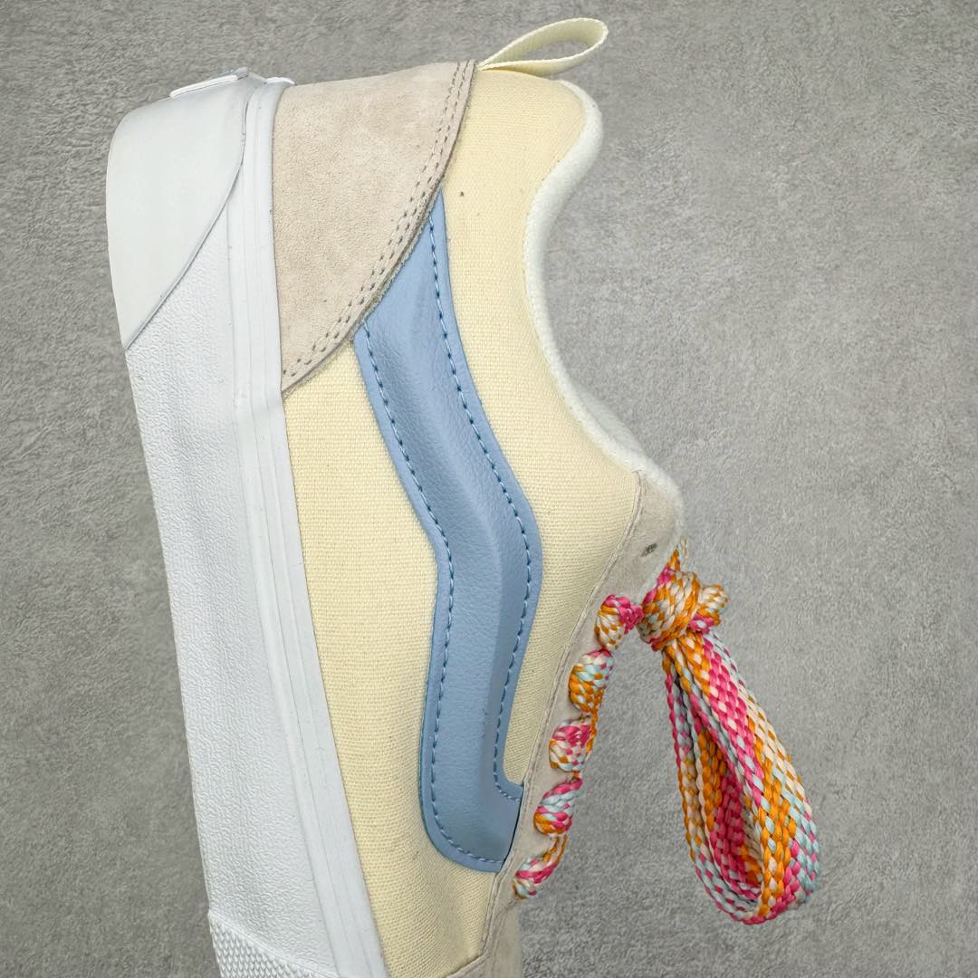 图片[6]-Vans Knu Skool 米白蓝 官方新配色 肥胖版立体大Logo 加厚鞋舌 低帮复古休闲硫化面包鞋 货号：VN000D22ZCF 尺码：35 36 36.5 37 38 38.5 39 40 40.5 41 42 42.5 43 44 45 工艺：硫化1：1（重量1：1、真标、原钢印、材质标、鞋型标、合格证）-选品中心