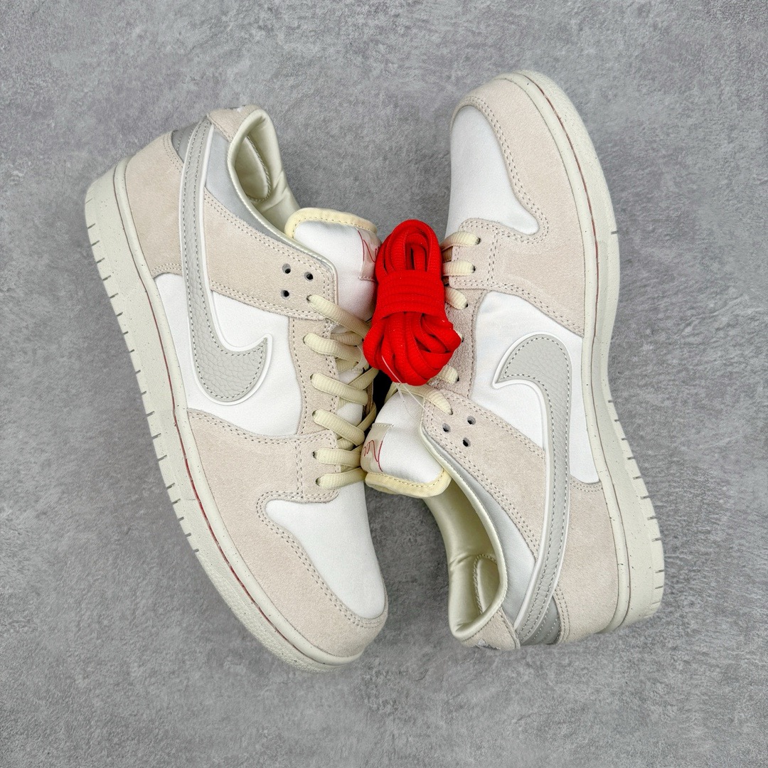 图片[3]-＃AY/GZ纯原福利 NK SB Dunk Low “City of Love”情人节 米白丝绸 FZ5654-100 独家原厂航空铝磨具打磨大底 鞋头坡度极致还原 原盒原配 圈内天花板工艺 原厂冲刀 超高清洁度 全鞋零毛边皮料切割 全套原楦原模倾力打造完美版型 采用原厂百宏鞋带以及原厂百宏织唛舌标 内标可供原厂几率过验 原厂中底布黄色点胶 原厂中底布拉帮走线遵循公司 尺码对应库存‼️-选品中心