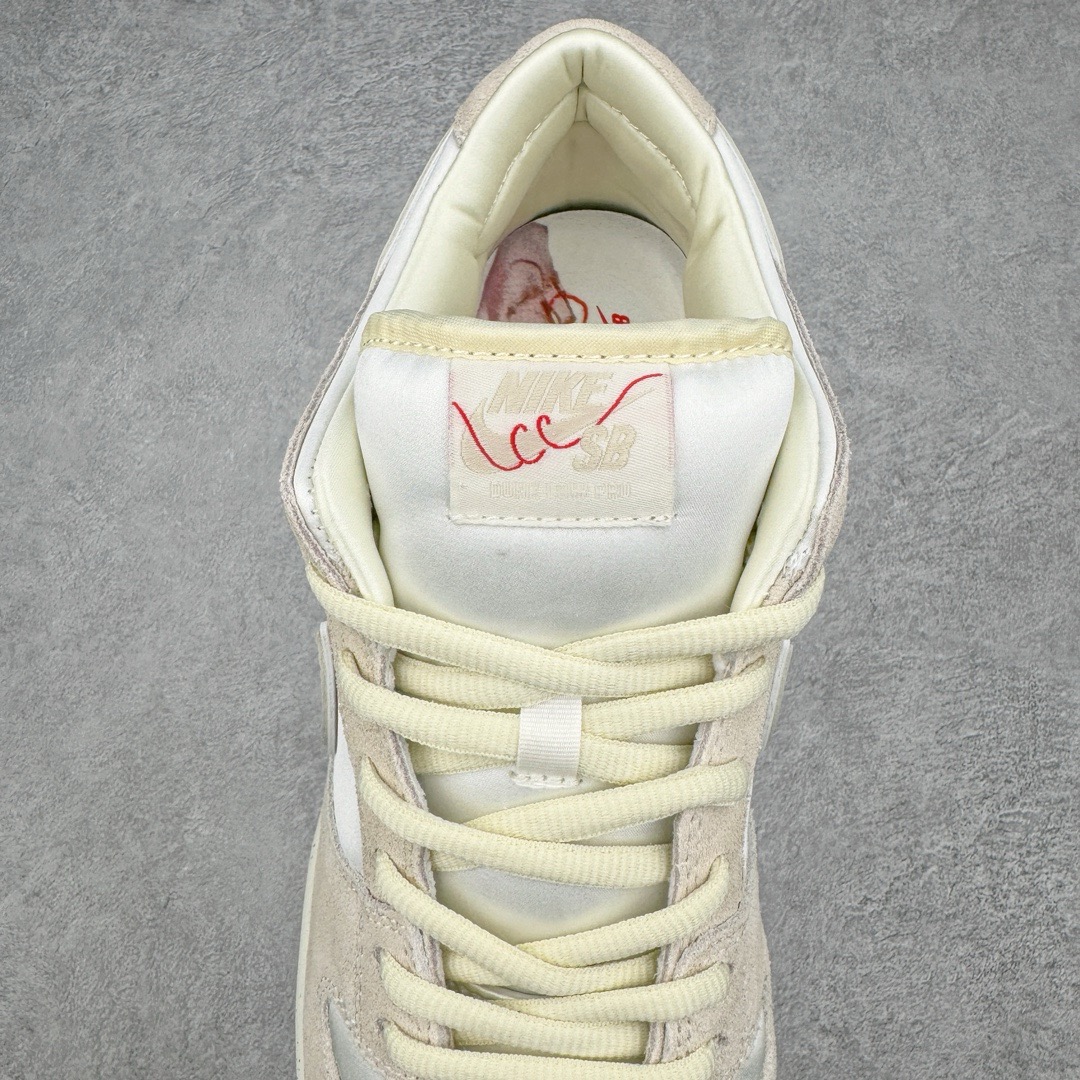 图片[5]-＃AY/GZ纯原福利 NK SB Dunk Low “City of Love”情人节 米白丝绸 FZ5654-100 独家原厂航空铝磨具打磨大底 鞋头坡度极致还原 原盒原配 圈内天花板工艺 原厂冲刀 超高清洁度 全鞋零毛边皮料切割 全套原楦原模倾力打造完美版型 采用原厂百宏鞋带以及原厂百宏织唛舌标 内标可供原厂几率过验 原厂中底布黄色点胶 原厂中底布拉帮走线遵循公司 尺码对应库存‼️-选品中心