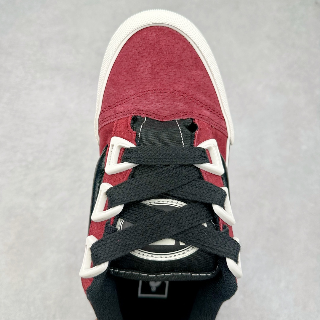图片[4]-Vans Knu Skool 酒红黑 官方新配色 肥胖版立体大Logo 加厚鞋舌 低帮复古休闲硫化面包鞋 货号：VN000D22ZCF 尺码：35 36 36.5 37 38 38.5 39 40 40.5 41 42 42.5 43 44 45 工艺：硫化1：1（重量1：1、真标、原钢印、材质标、鞋型标、合格证）-选品中心