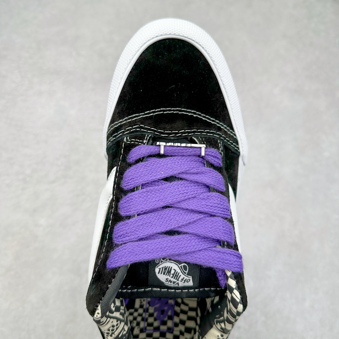 图片[4]-Vans Knu Skool 紫白 官方新配色 肥胖版立体大Logo 加厚鞋舌 低帮复古休闲硫化面包鞋 货号：VN000D22ZCF 尺码：35 36 36.5 37 38 38.5 39 40 40.5 41 42 42.5 43 44 45 工艺：硫化1：1（重量1：1、真标、原钢印、材质标、鞋型标、合格证）-选品中心