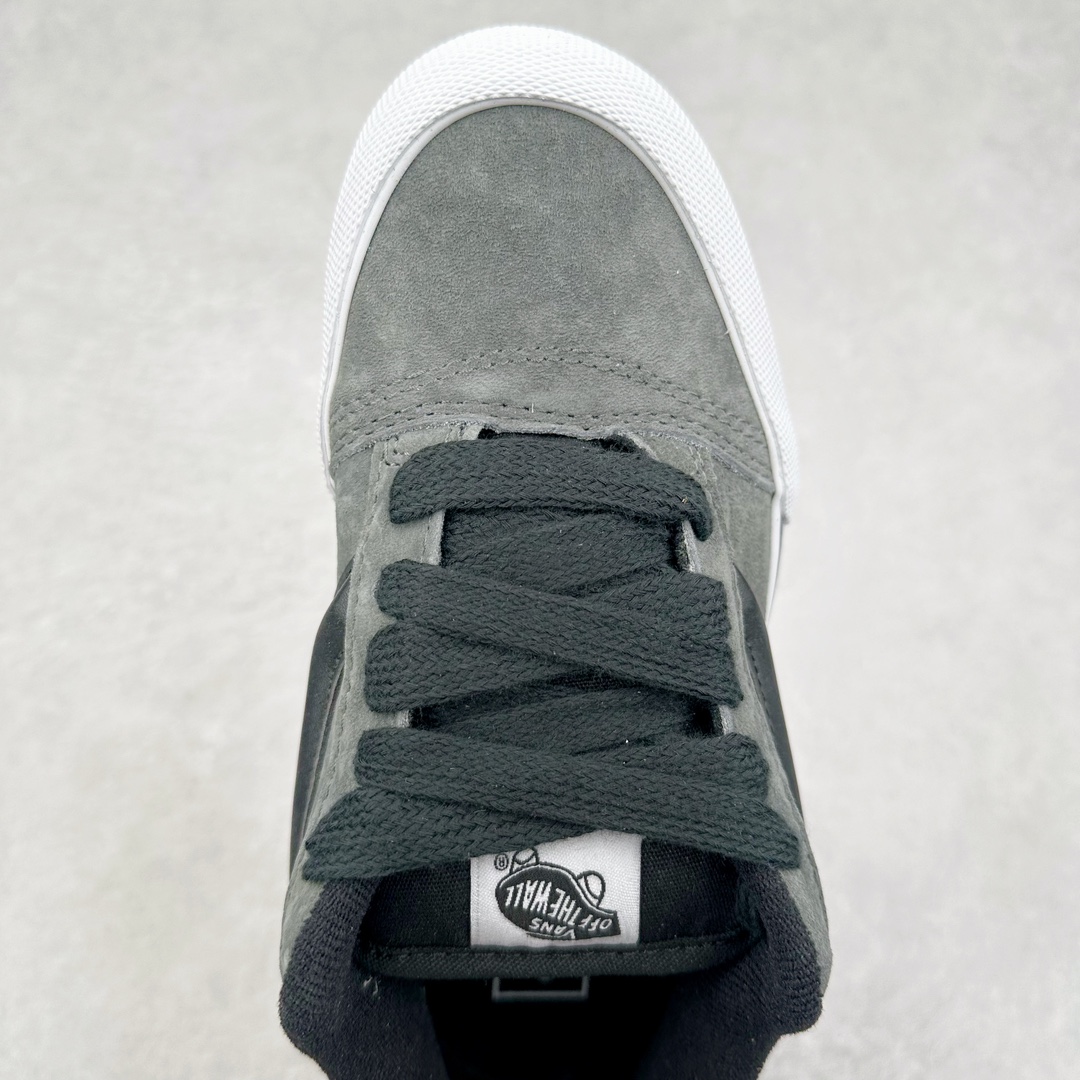 图片[4]-Vans Knu Skool 灰黑 万斯低帮复古休闲胖胖面包鞋 肥胖版大LOGO原版全皮猪八面料 尺码：35 36 36.5 37 38 38.5 39 40 40.5 41 42 42.5 43 44 45 工艺：硫化1：1（重量1：1、真标、原钢印、材质标、鞋型标、合格证）-选品中心