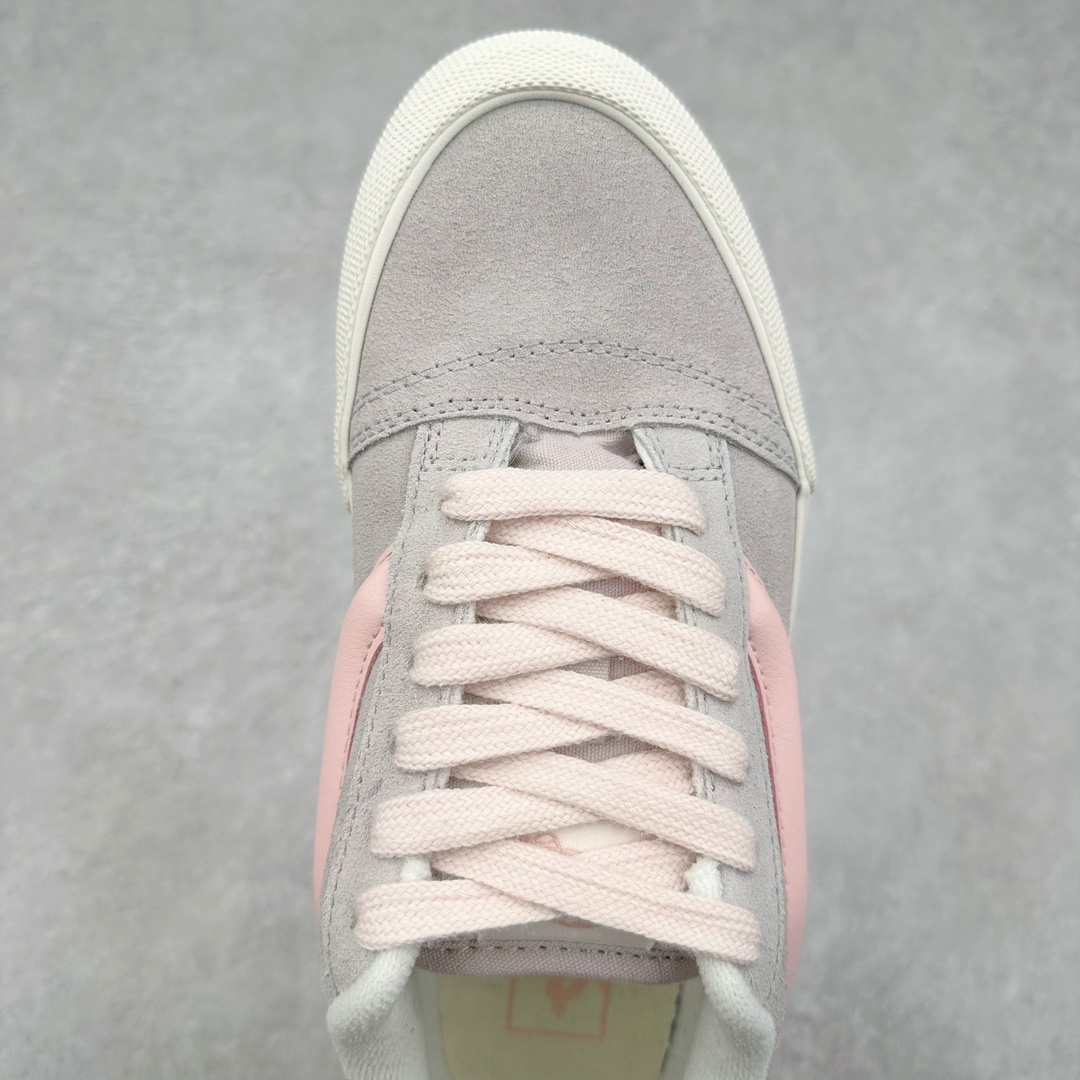 图片[4]-Vans Knu Skool 米灰粉 万斯低帮复古休闲胖胖面包鞋 肥胖版大LOGO原版全皮猪八面料 尺码：35 36 36.5 37 38 38.5 39 40 40.5 41 42 42.5 43 44 45 工艺：硫化1：1（重量1：1、真标、原钢印、材质标、鞋型标、合格证）-选品中心