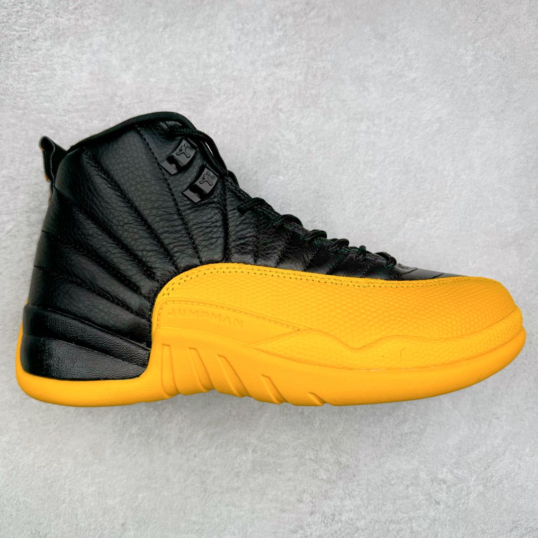 ＃NC版 Air Jordan AJ12 Retro 黑黄130690-070 原楦原纸板开发 原汁原味12代鞋型 进口原厂皮料 原厂碳板 原装材料 原厂定制金属扣 原厂电绣 支持与公司货全方位对比 只服务于5%懂鞋的高端客户 发国外可支持各种retail商店充正寄售 尺码：40 40.5 41 42 42.5 43 44 44.5 45 45.5 46 47.5-选品中心