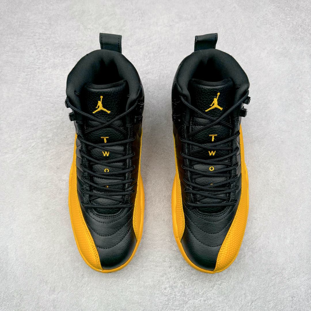 图片[2]-＃NC版 Air Jordan AJ12 Retro 黑黄130690-070 原楦原纸板开发 原汁原味12代鞋型 进口原厂皮料 原厂碳板 原装材料 原厂定制金属扣 原厂电绣 支持与公司货全方位对比 只服务于5%懂鞋的高端客户 发国外可支持各种retail商店充正寄售 尺码：40 40.5 41 42 42.5 43 44 44.5 45 45.5 46 47.5-选品中心