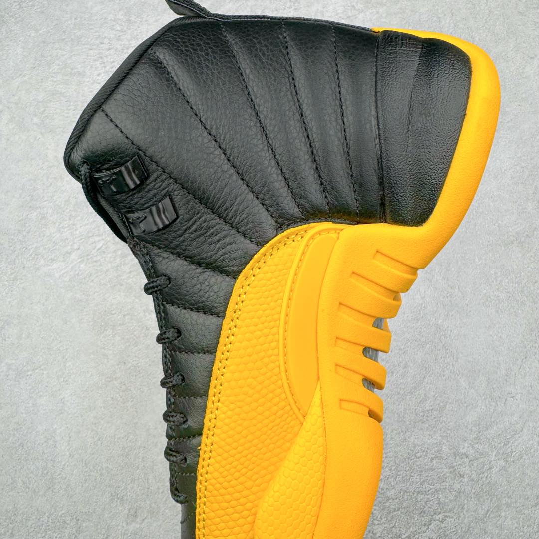 图片[7]-＃NC版 Air Jordan AJ12 Retro 黑黄130690-070 原楦原纸板开发 原汁原味12代鞋型 进口原厂皮料 原厂碳板 原装材料 原厂定制金属扣 原厂电绣 支持与公司货全方位对比 只服务于5%懂鞋的高端客户 发国外可支持各种retail商店充正寄售 尺码：40 40.5 41 42 42.5 43 44 44.5 45 45.5 46 47.5-选品中心