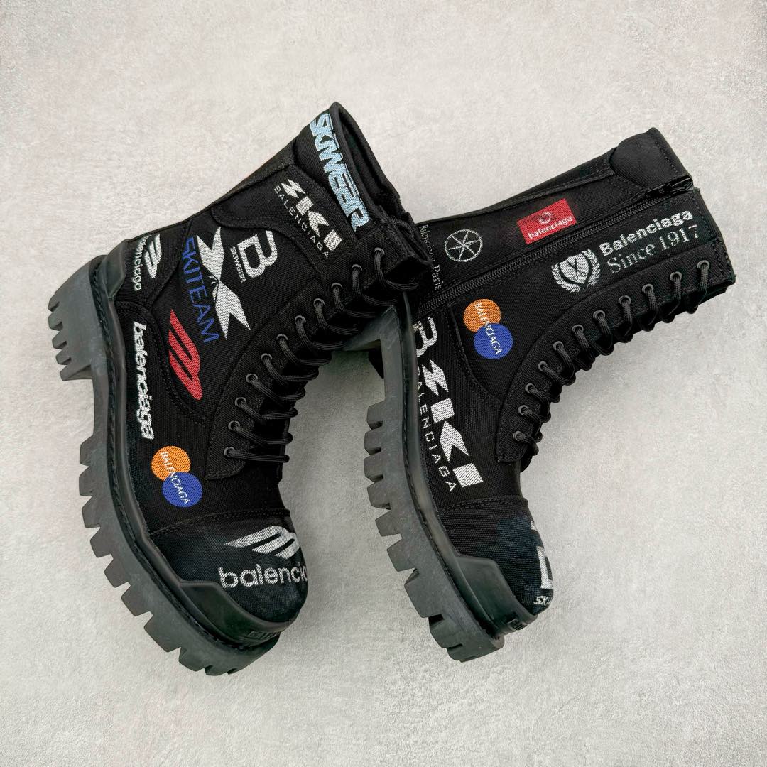 图片[3]-＃GD广顶 Balenciaga Strike 巴黎世家厚底马丁靴休闲军靴德比靴鞋 原版购入开发 做货 极致做旧 巴黎世家做旧的款式百分之90都是好看的 这双靴子也不例外 破旧风格 双层材质 外层粗帆布做了磨损和褪色处理 内层做了透气网状里布 比较惊艳的是鞋底和鞋侧橡胶 原版定制进口做旧帆布 原版进口透气网里 原版开模橡胶大底 增高底厚5CM超显大长腿NCC 尺码： 39 40 41 42 43 44 45-选品中心