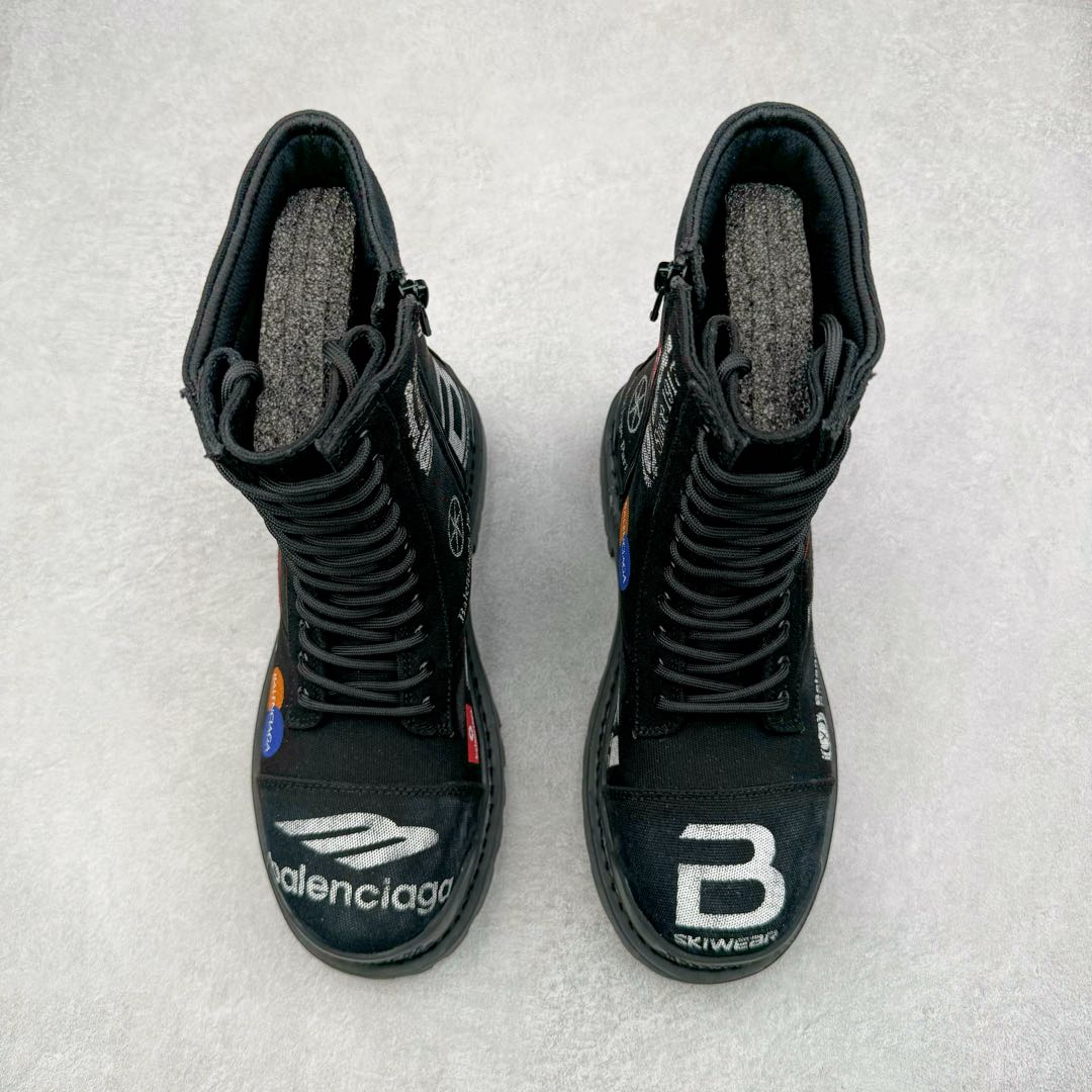 图片[2]-＃GD广顶 Balenciaga Strike 巴黎世家厚底马丁靴休闲军靴德比靴鞋 原版购入开发 做货 极致做旧 巴黎世家做旧的款式百分之90都是好看的 这双靴子也不例外 破旧风格 双层材质 外层粗帆布做了磨损和褪色处理 内层做了透气网状里布 比较惊艳的是鞋底和鞋侧橡胶 原版定制进口做旧帆布 原版进口透气网里 原版开模橡胶大底 增高底厚5CM超显大长腿NCC 尺码： 39 40 41 42 43 44 45-选品中心