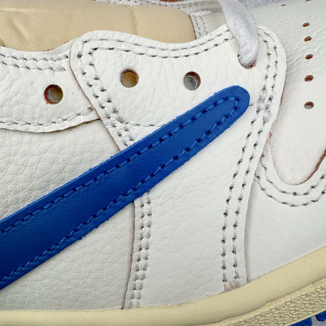 Travis Scott x Air Jordan 1 Low OG SP White/Blue Sneaker 22 1735017433 541