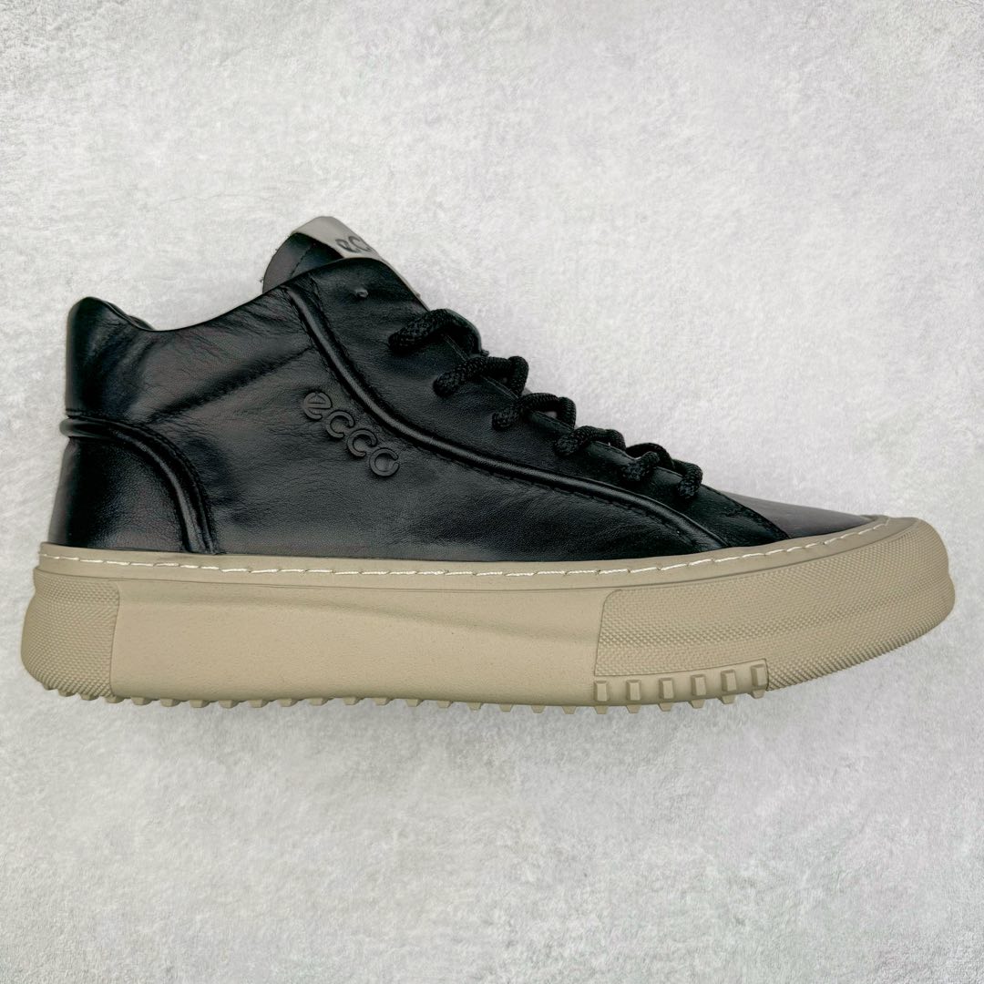 Ecco爱步男鞋中高帮热门款 厚底增高潮酷板鞋 街头时尚 休闲百搭 意趣出街 玩转城市 臻选牛皮鞋面，轻盈柔韧 具有良好的透气性 简约系带设计，可自由调节松紧，方便快捷 时尚随搭 PU中底，橡胶大底，抓地力强 具有良好的耐磨性 贴合脚型 赋予双脚舒适轻盈之感，摆脱笨重感 顺应复古风格热潮 多元色彩碰撞 辅以经典板鞋鞋型 搭配出色 潮流一步到位 尺码：38 39 40 41 42 43 44（皮鞋码）-选品中心