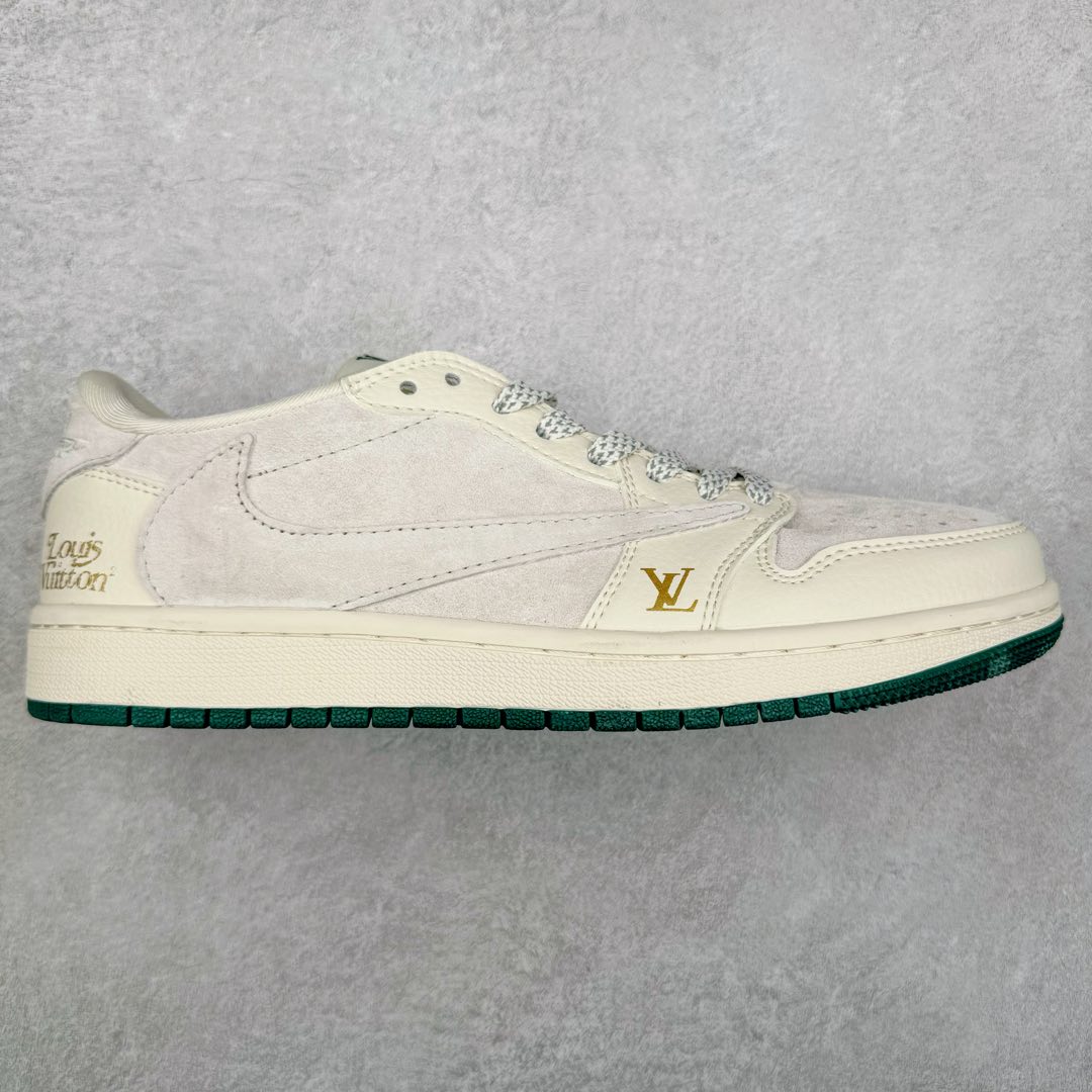 TS x Air Jordan AJ1 Low 倒钩低帮联名定制配色 LJ5188-005 原厂内置气垫魔块 A模大底 头层小牛皮 鞋舌AJ原厂专用牛津布+AJ专用反口珍珠布+原厂无杂质高弹内里海棉+特殊封边弹力鞋带 尺码：36 36.5 37.5 38 38.5 39 40 40.5 41 42 42.5 43 44 44.5 45 46 47.5-选品中心